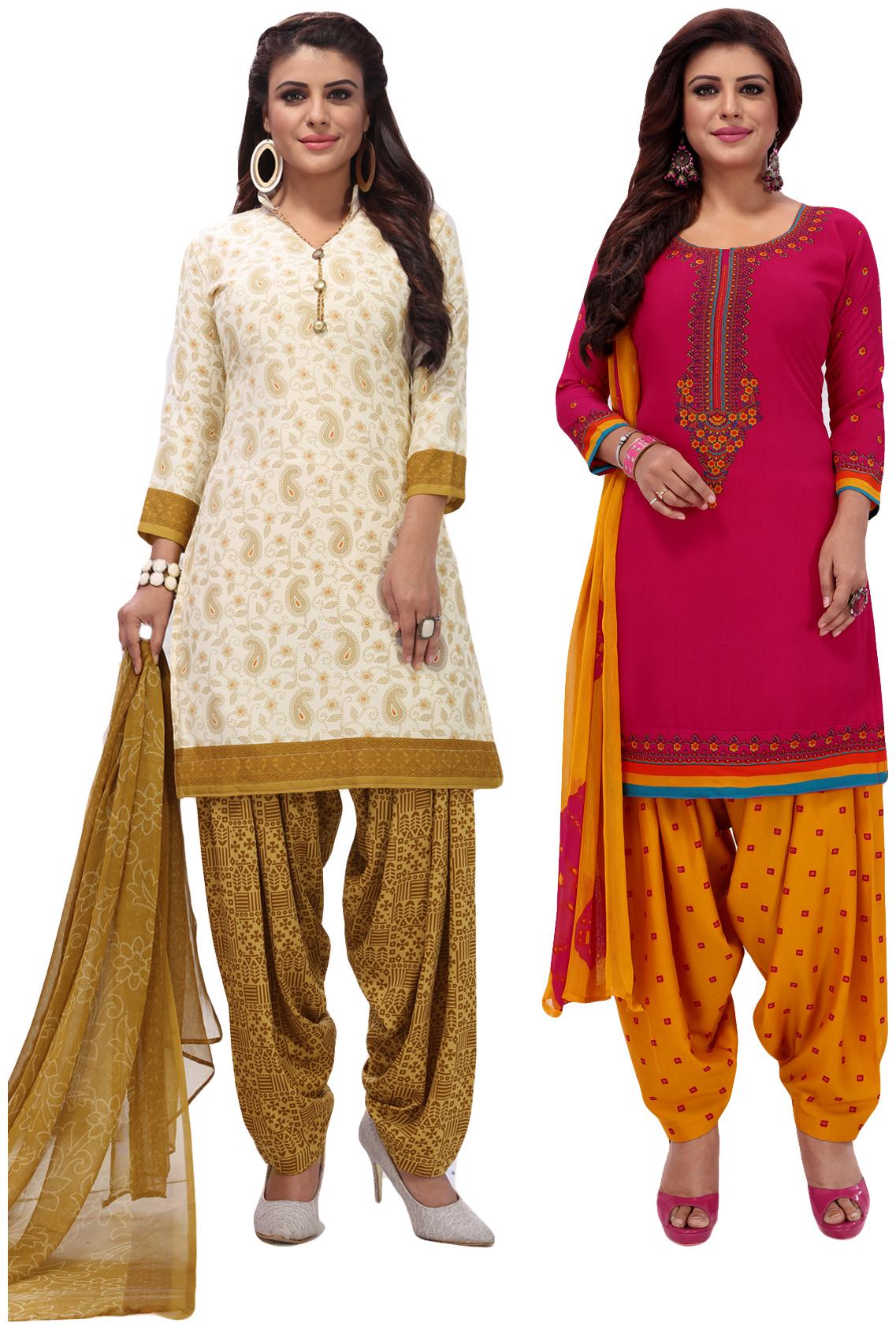 Salwar Studio Women Pack of 2 Synthetic Printed Unstitched Dress Material Combo-MONSOON-2573-2575
Salwar Studio Women Pack of 2 Synthetic Printed Unstitched Dress Material Combo-MONSOON-2573-2575
