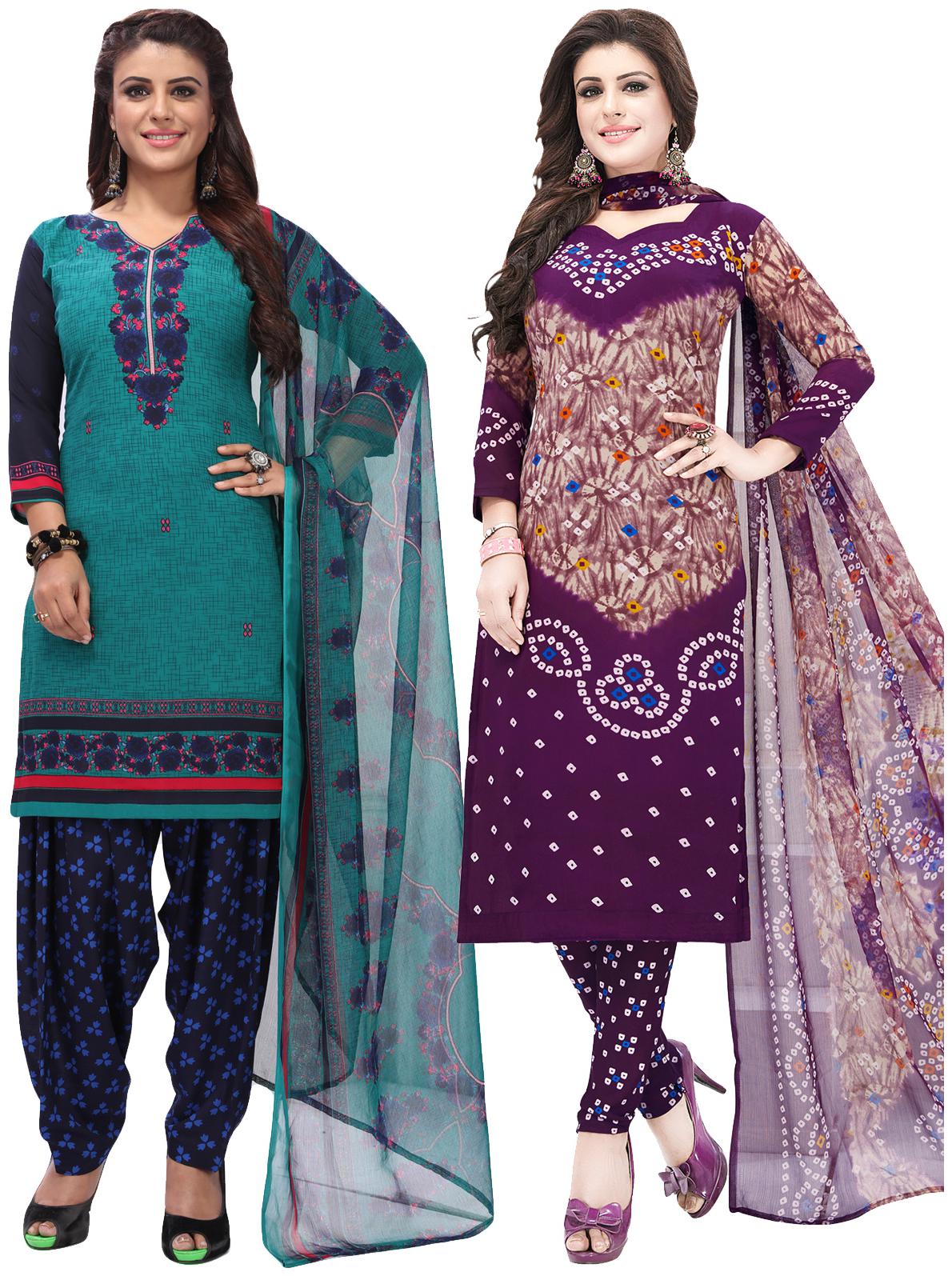 Salwar Studio Women Pack of 2 Synthetic Printed Unstitched Dress Material Combo-MONSOON-2583-2558
Salwar Studio Women Pack of 2 Synthetic Printed Unstitched Dress Material Combo-MONSOON-2583-2558