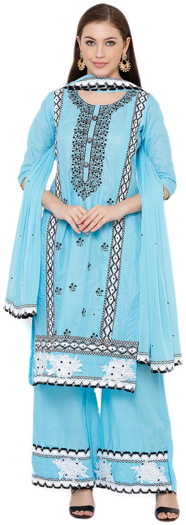 Salwar Studio Blue Unstitched Kurta with bottom dupatta With dupatta Dress Material
Salwar Studio Blue Unstitched Kurta with bottom dupatta With dupatta Dress Material