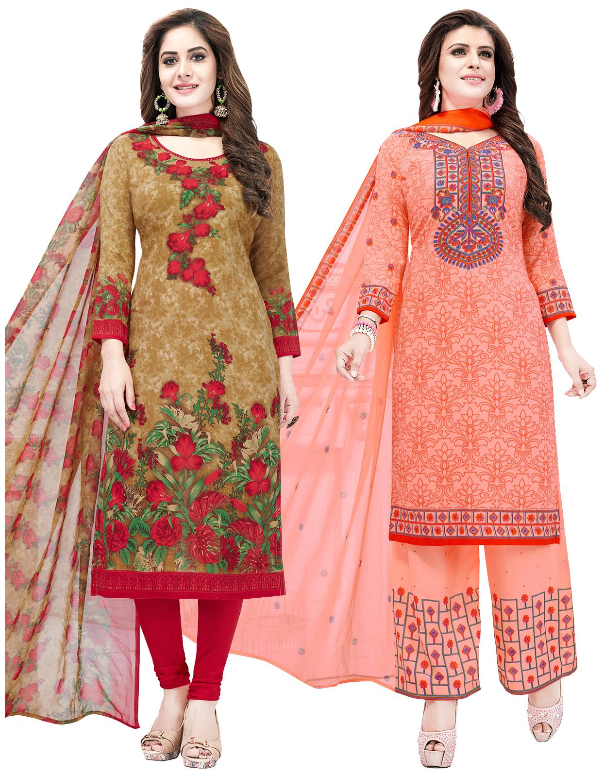 Salwar Studio Women Pack of 2 Synthetic Printed Unstitched Dress Material Combo-MONSOON-2559-2561
Salwar Studio Women Pack of 2 Synthetic Printed Unstitched Dress Material Combo-MONSOON-2559-2561