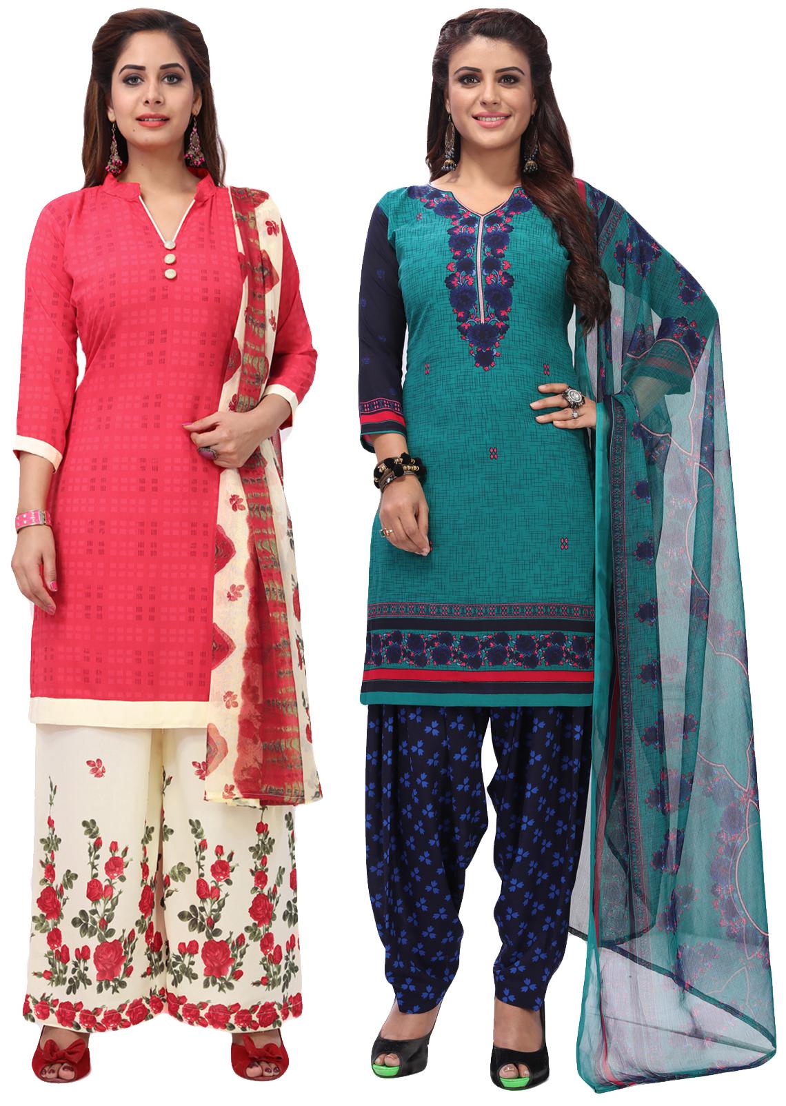 Salwar Studio Women Pack of 2 Synthetic Printed Unstitched Dress Material Combo-MONSOON-2562-2583
Salwar Studio Women Pack of 2 Synthetic Printed Unstitched Dress Material Combo-MONSOON-2562-2583