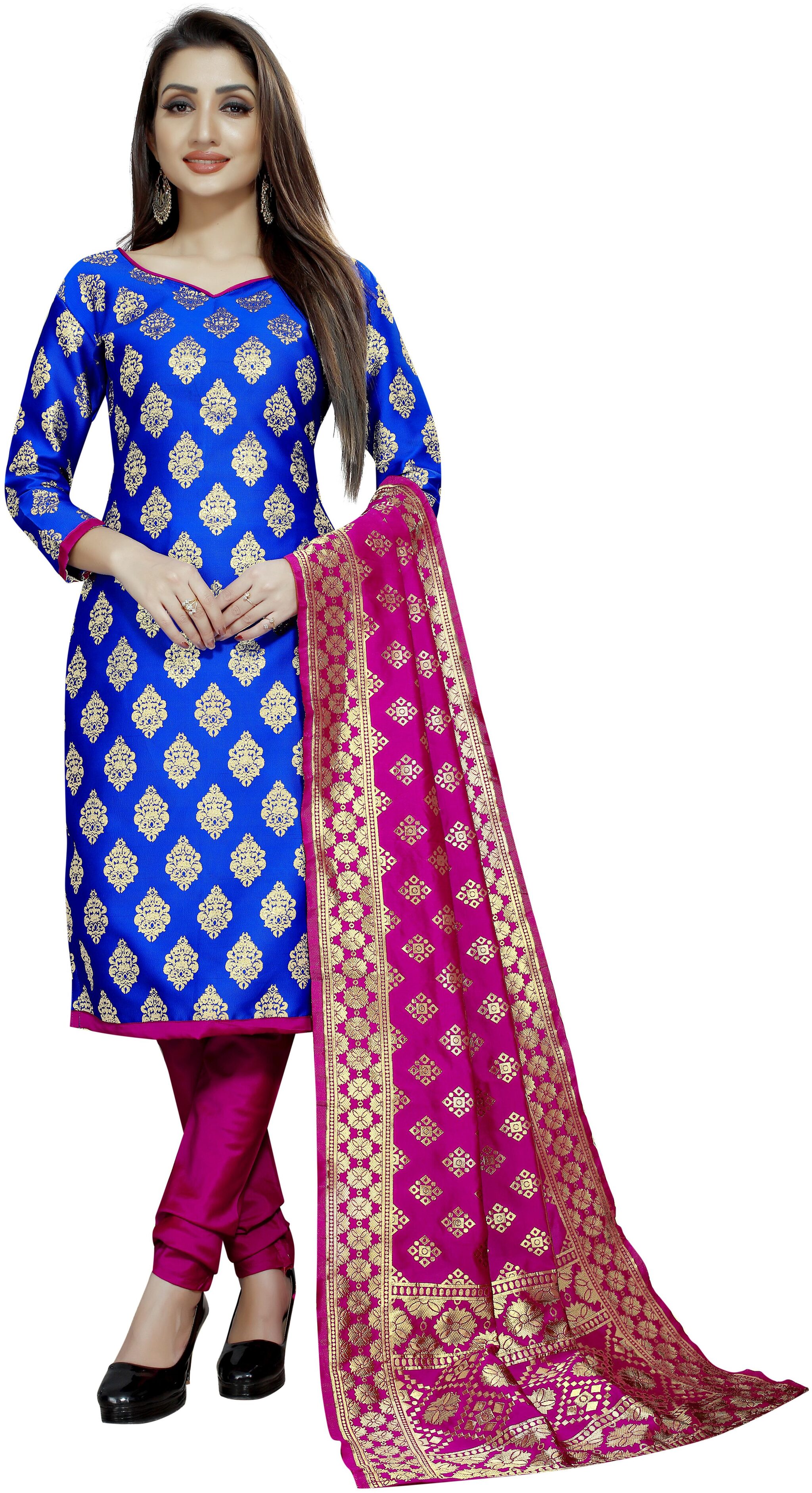 Satyam Weaves Blue Unstitched Kurta with bottom dupatta With dupatta Dress Material
Satyam Weaves Blue Unstitched Kurta with bottom dupatta With dupatta Dress Material