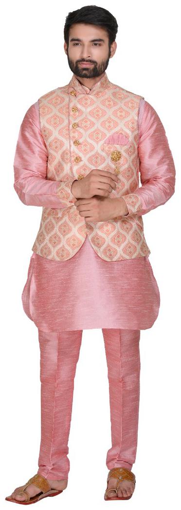 SG Partywear Kurta Pent with stylish wesh Coat Embellished Brooch Standard Collar Fancy Button Row Silk Fabric
SG Partywear Kurta Pent with stylish wesh Coat Embellished Brooch Standard Collar Fancy Button Row Silk Fabric