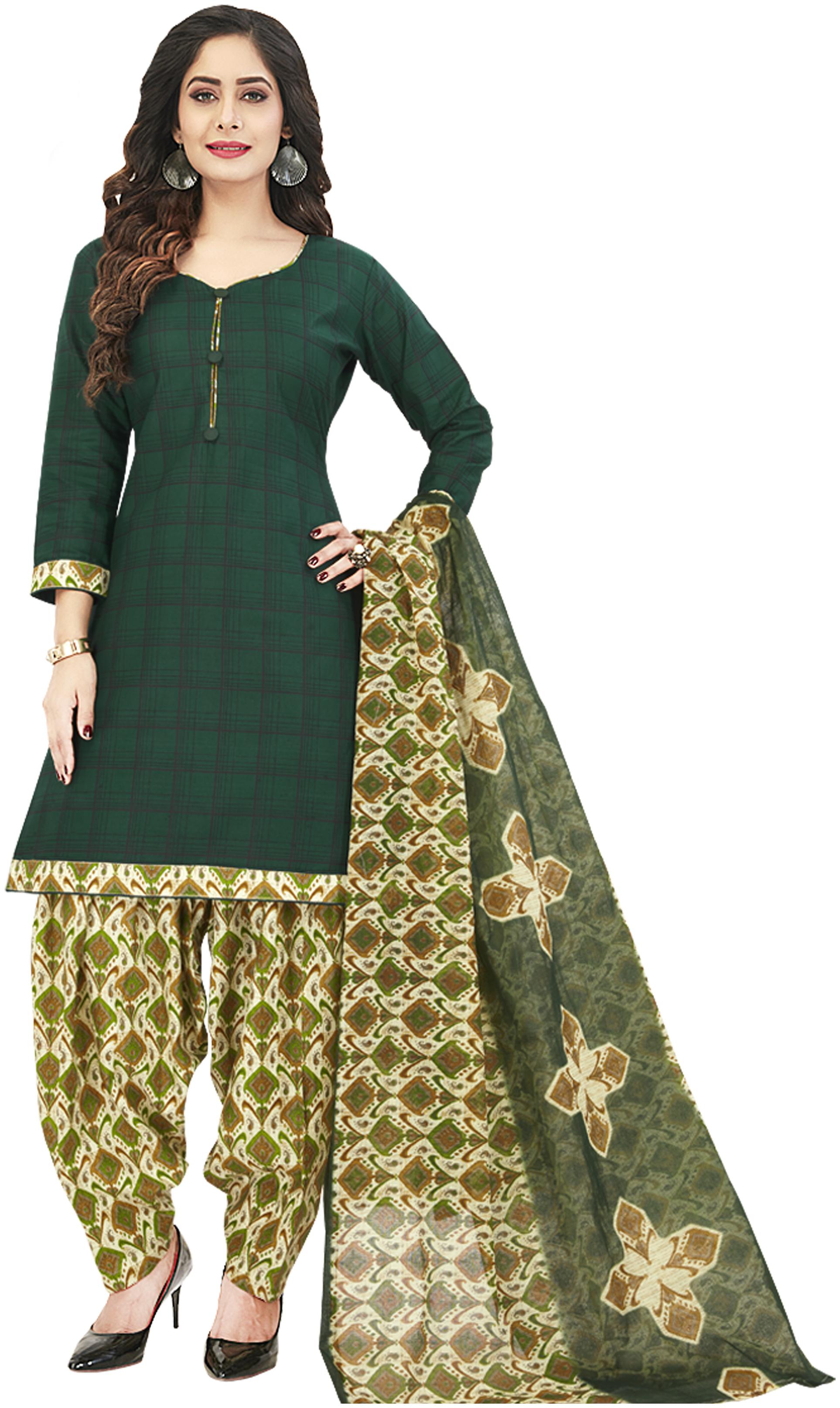 Shree Jeen Mata Collection Green Unstitched Kurta with bottom dupatta With dupatta Dress Material
Shree Jeen Mata Collection Green Unstitched Kurta with bottom dupatta With dupatta Dress Material