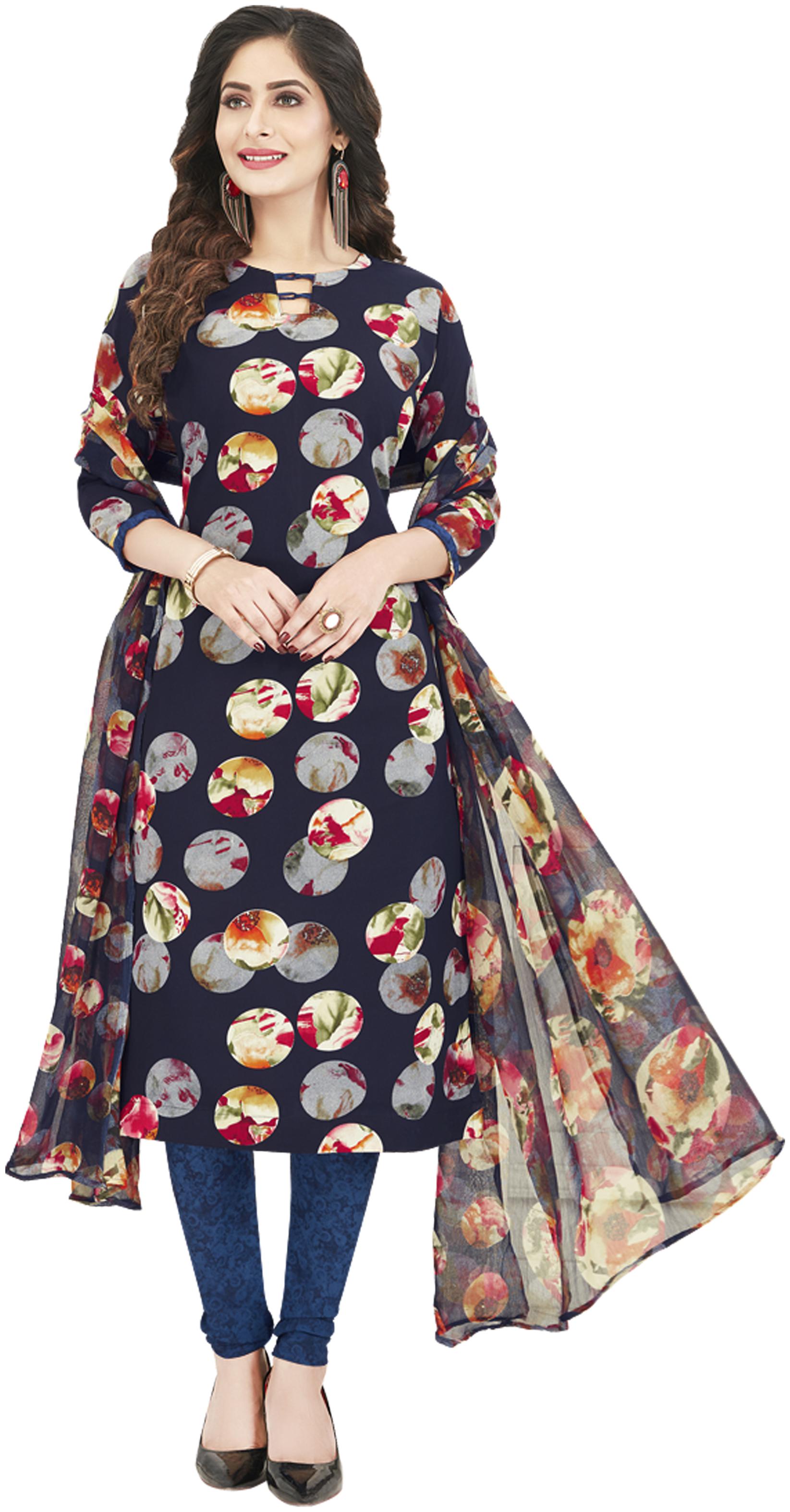 Shree Jeen Mata Collection Multi Unstitched Kurta with bottom dupatta With dupatta Dress Material
Shree Jeen Mata Collection Multi Unstitched Kurta with bottom dupatta With dupatta Dress Material