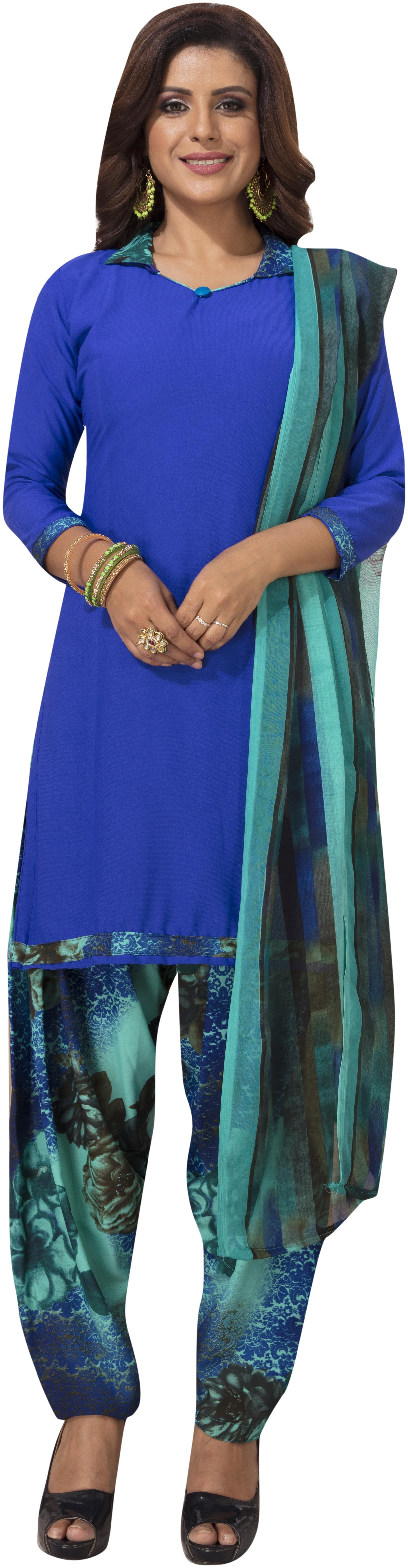 Shree Jeen Mata Collection Blue Unstitched Kurta with bottom dupatta With dupatta Dress Material
Shree Jeen Mata Collection Blue Unstitched Kurta with bottom dupatta With dupatta Dress Material
