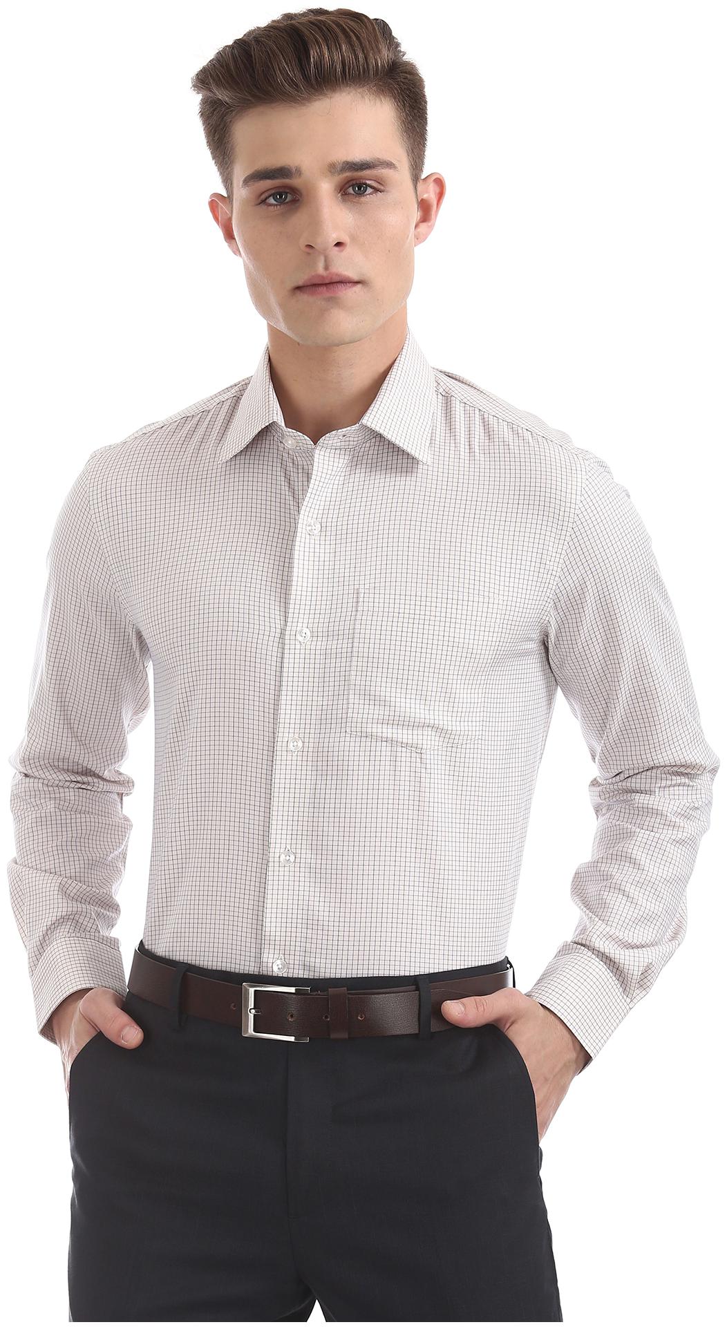 Arrow Men Slim fit Formal Shirt - White