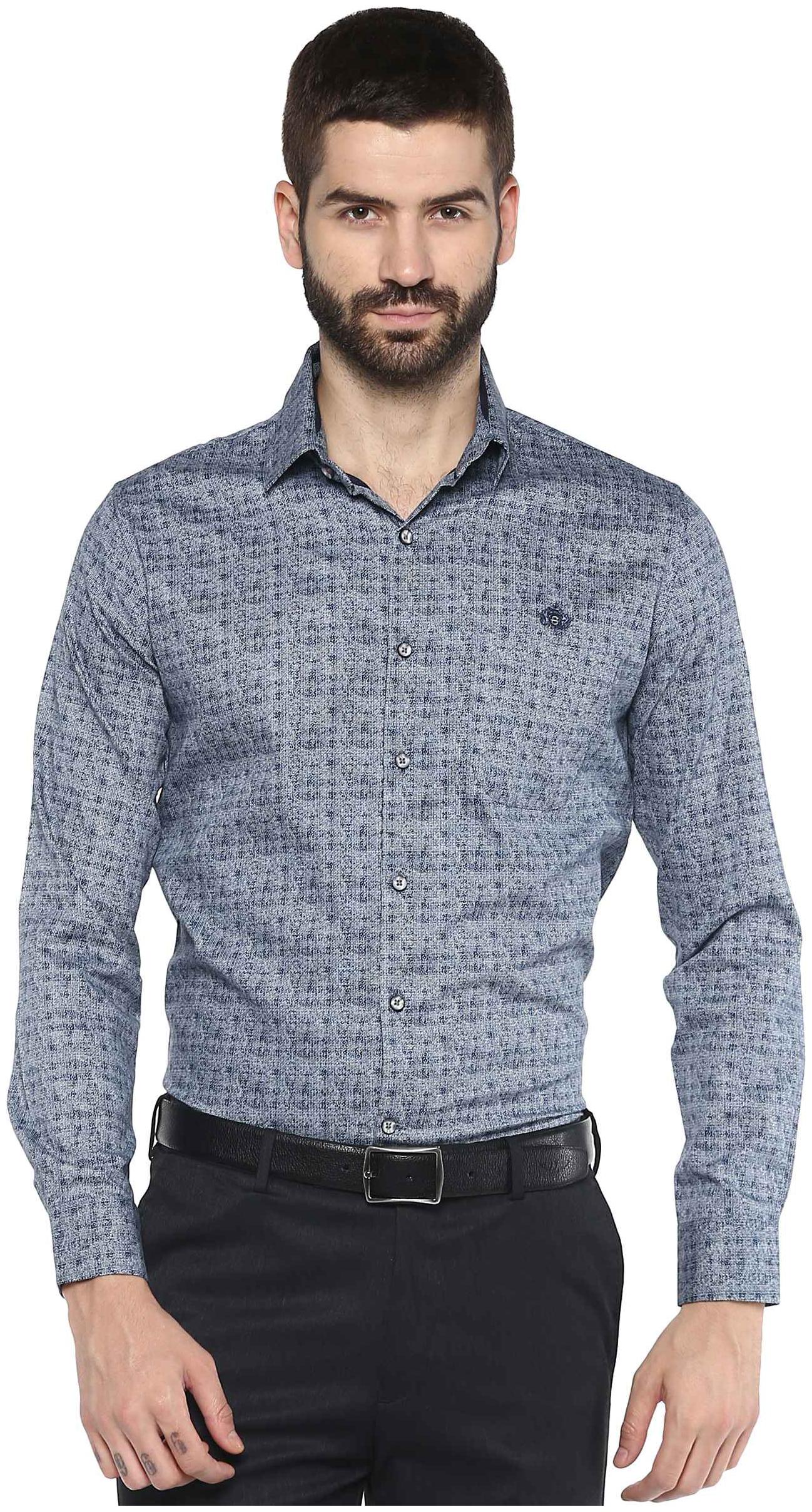 Speak Men Slim fit Formal Shirt - Blue