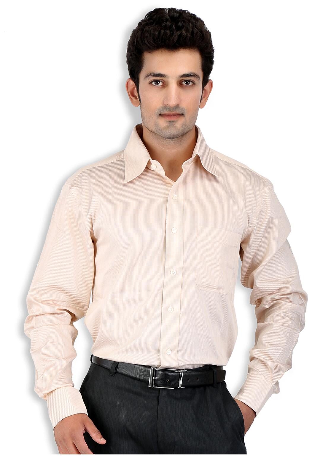 Speak Men Regular fit Formal Shirt - Brown