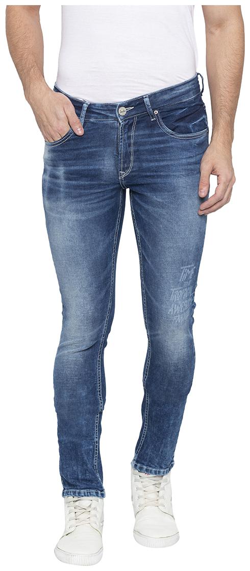 Spykar Men Blue Skinny Fit Jeans