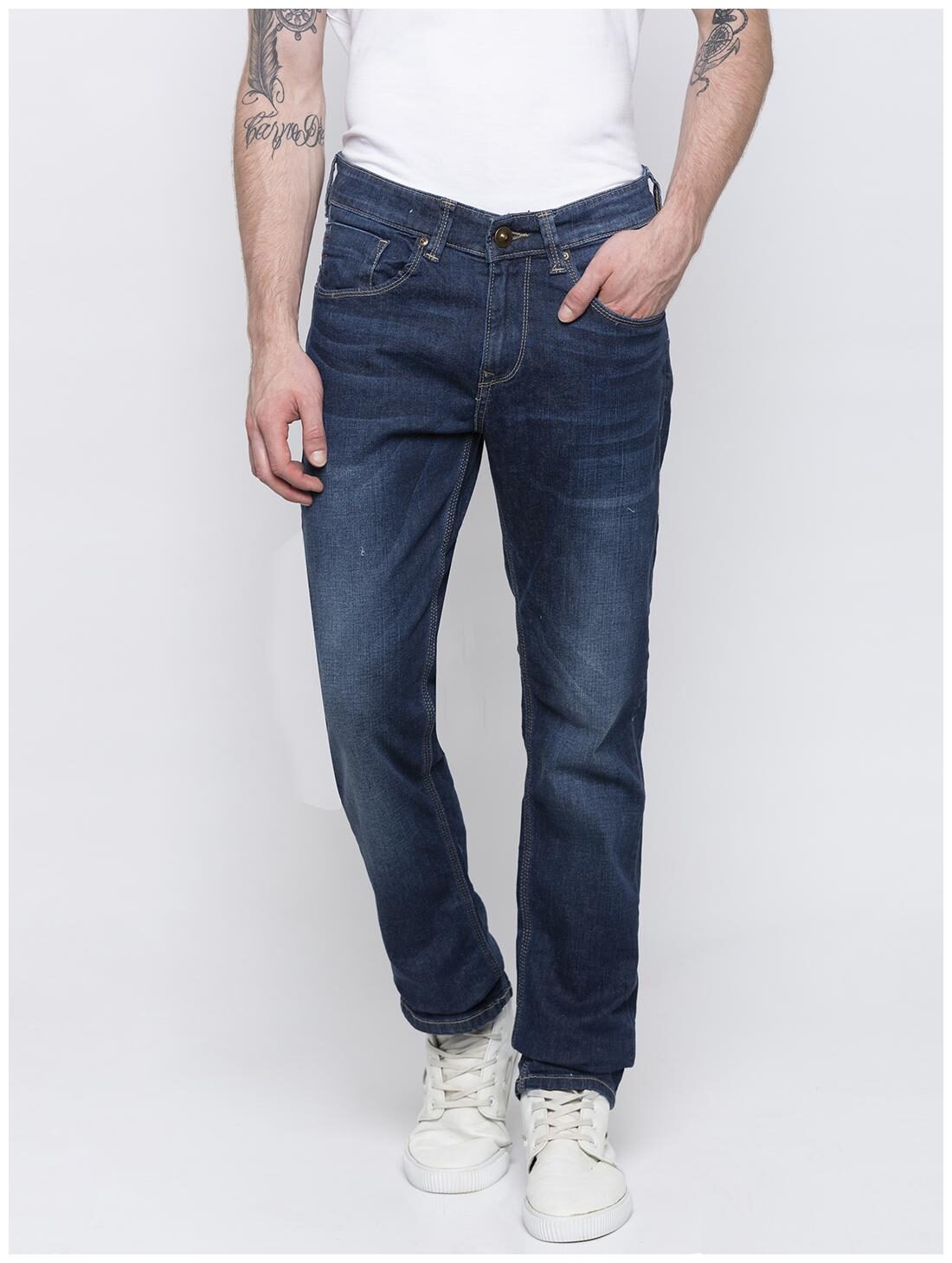 Spykar Men Blue Tapered Fit Jeans