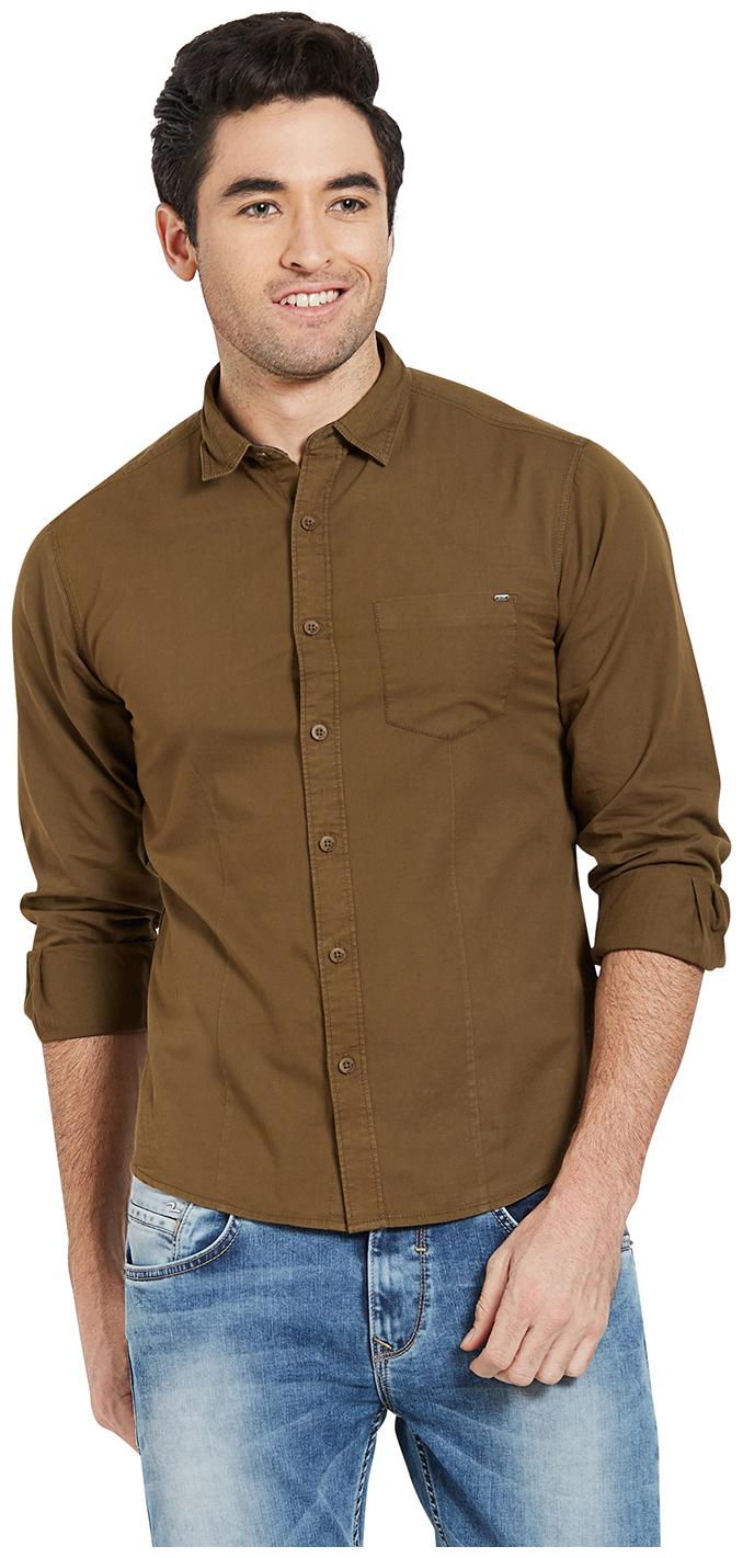 Spykar Men Maroon Solid Slim Fit Casual Shirt 
Spykar Men Maroon Solid Slim Fit Casual Shirt