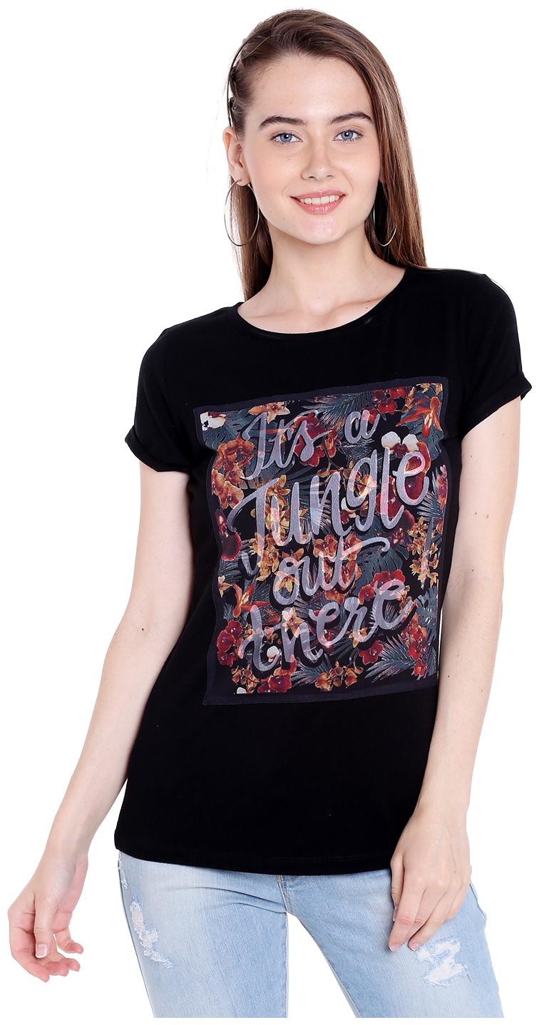 Spykar Womens Cotton Black Regular Fit Tshirts
Spykar Womens Cotton Black Regular Fit Tshirts