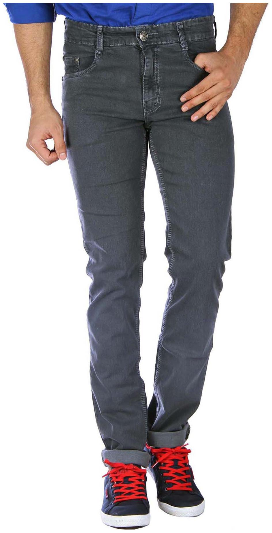 Studio Nexx Men Grey Skinny Fit Jeans