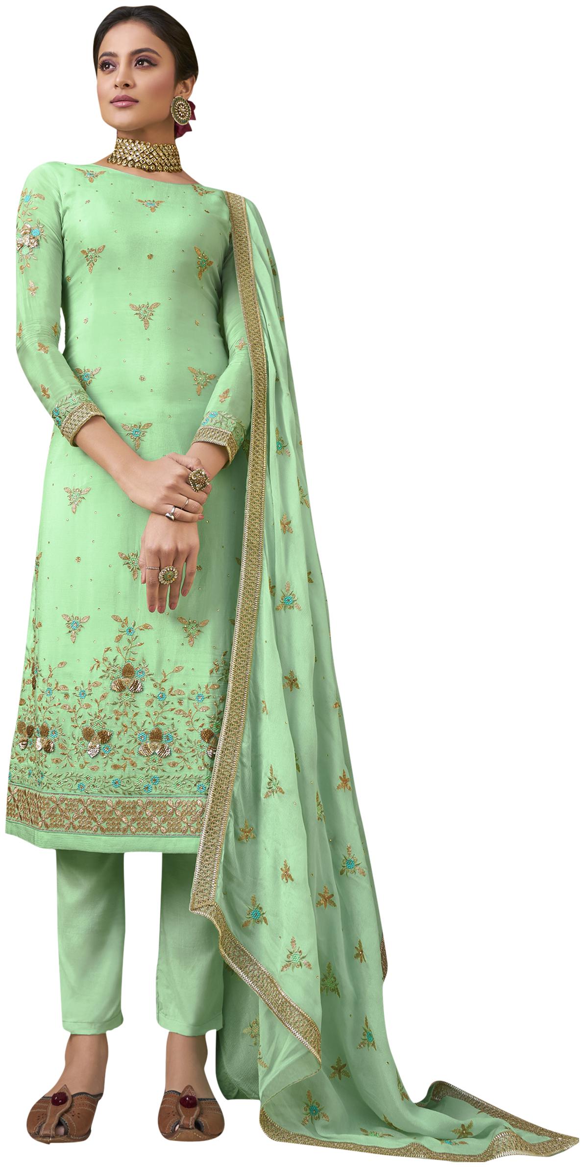 Stylee Lifestyle Green Unstitched Kurta with bottom dupatta With dupatta Dress Material
Stylee Lifestyle Green Unstitched Kurta with bottom dupatta With dupatta Dress Material
