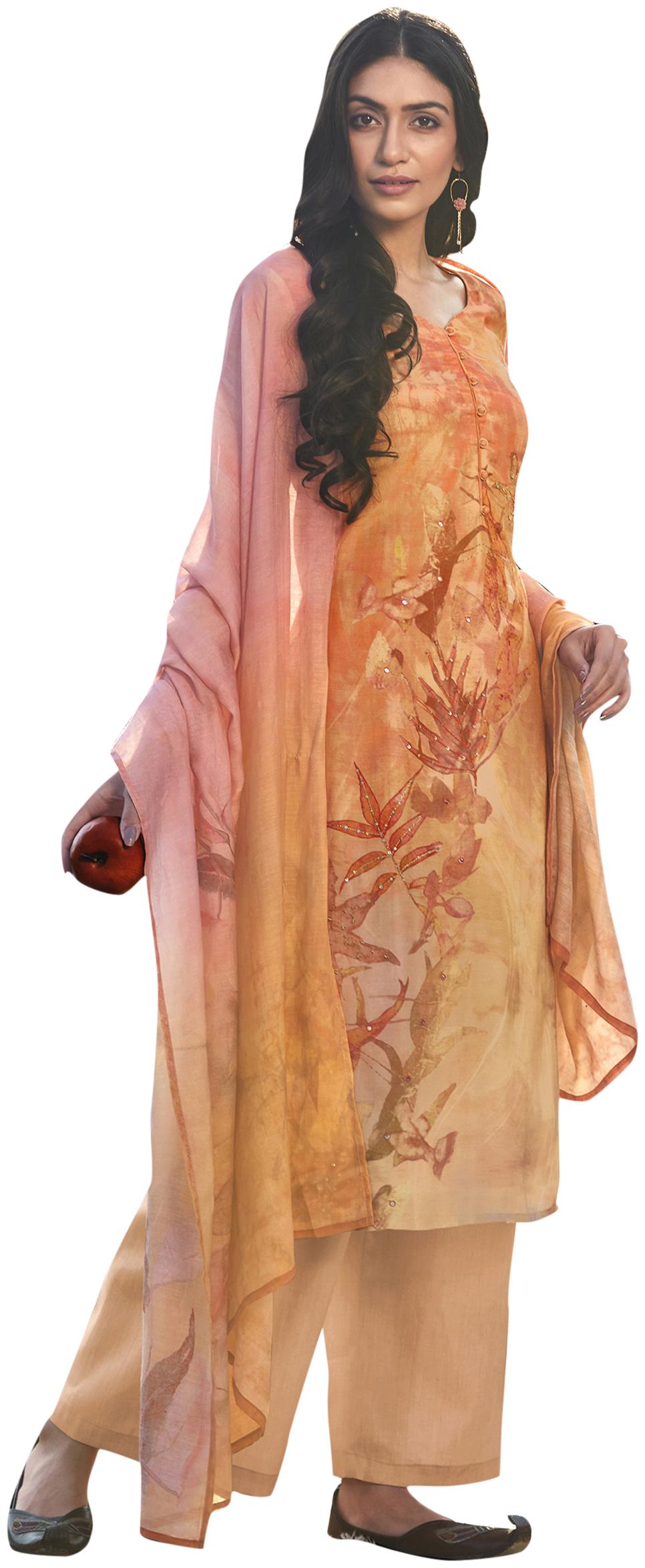 Stylee Lifestyle Orange Unstitched Kurta with bottom dupatta With dupatta Dress Material
Stylee Lifestyle Orange Unstitched Kurta with bottom dupatta With dupatta Dress Material
