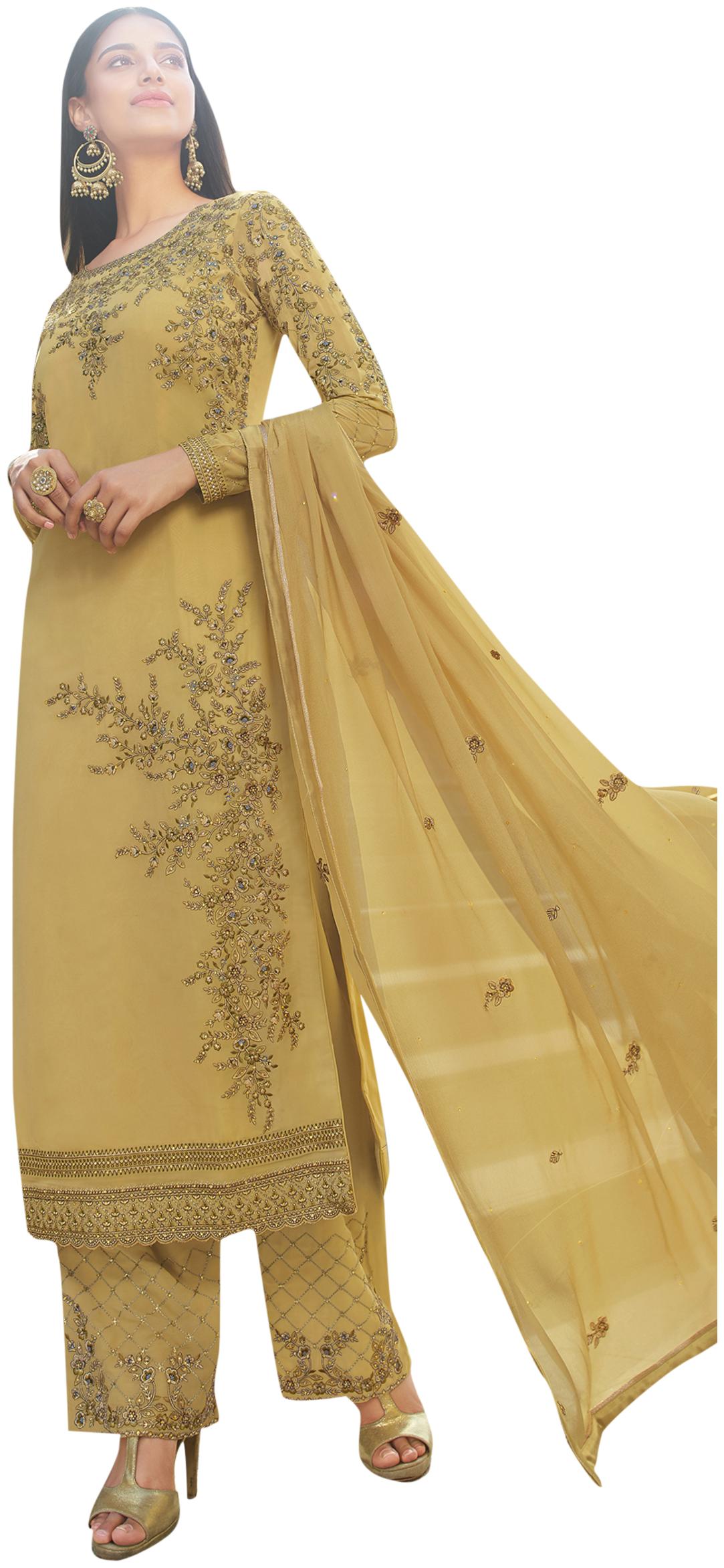 Stylee Lifestyle Gold Unstitched Kurta with bottom dupatta With dupatta Dress Material
Stylee Lifestyle Gold Unstitched Kurta with bottom dupatta With dupatta Dress Material