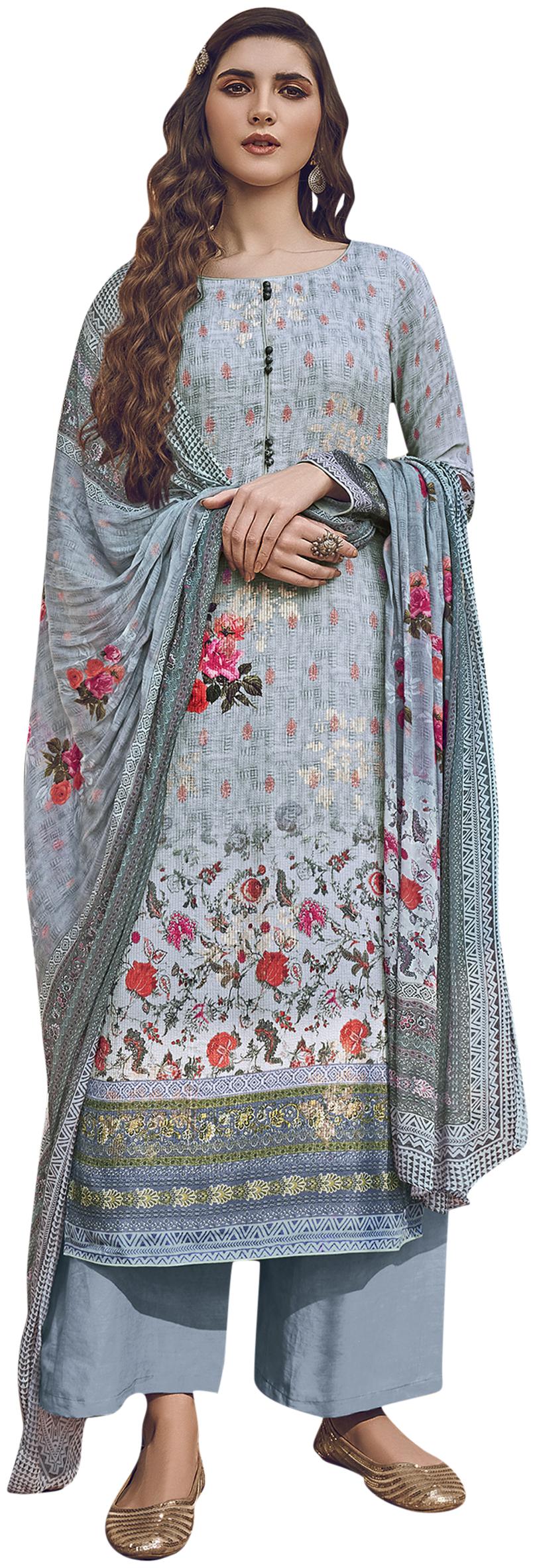 Stylee Lifestyle Blue Unstitched Kurta with bottom dupatta With dupatta Dress Material
Stylee Lifestyle Blue Unstitched Kurta with bottom dupatta With dupatta Dress Material