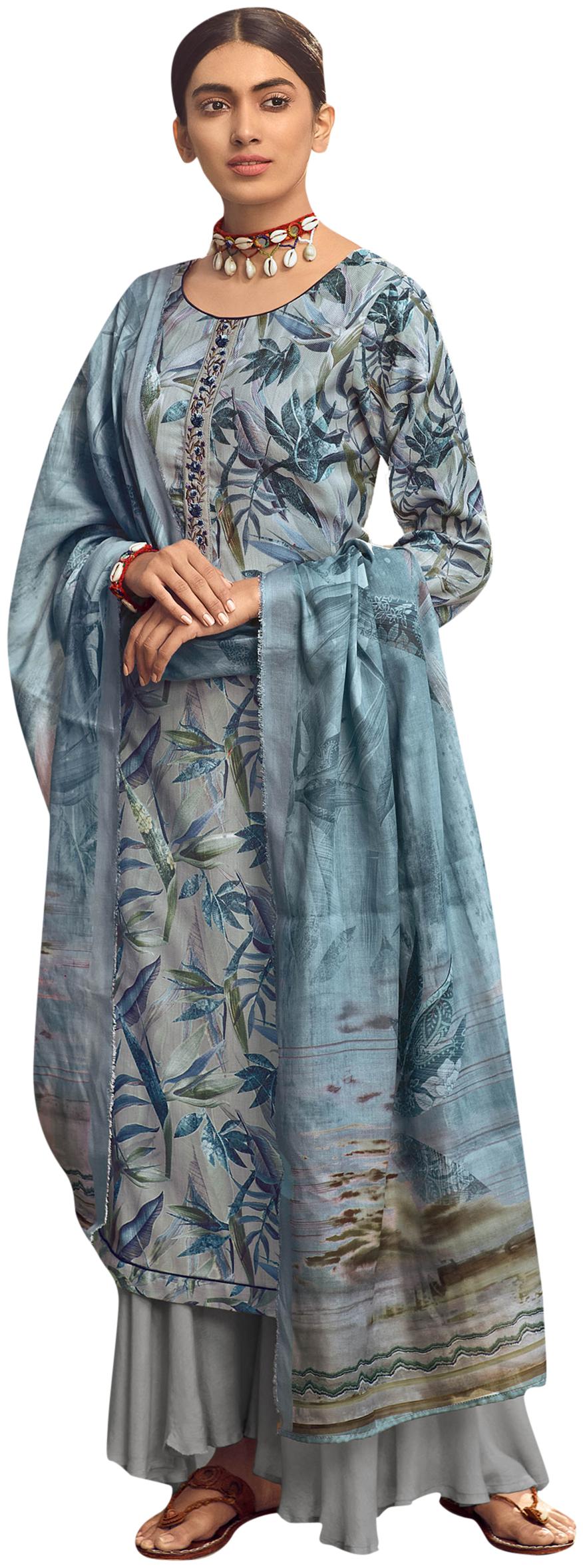 Stylee Lifestyle Blue Unstitched Kurta with bottom dupatta With dupatta Dress Material
Stylee Lifestyle Blue Unstitched Kurta with bottom dupatta With dupatta Dress Material