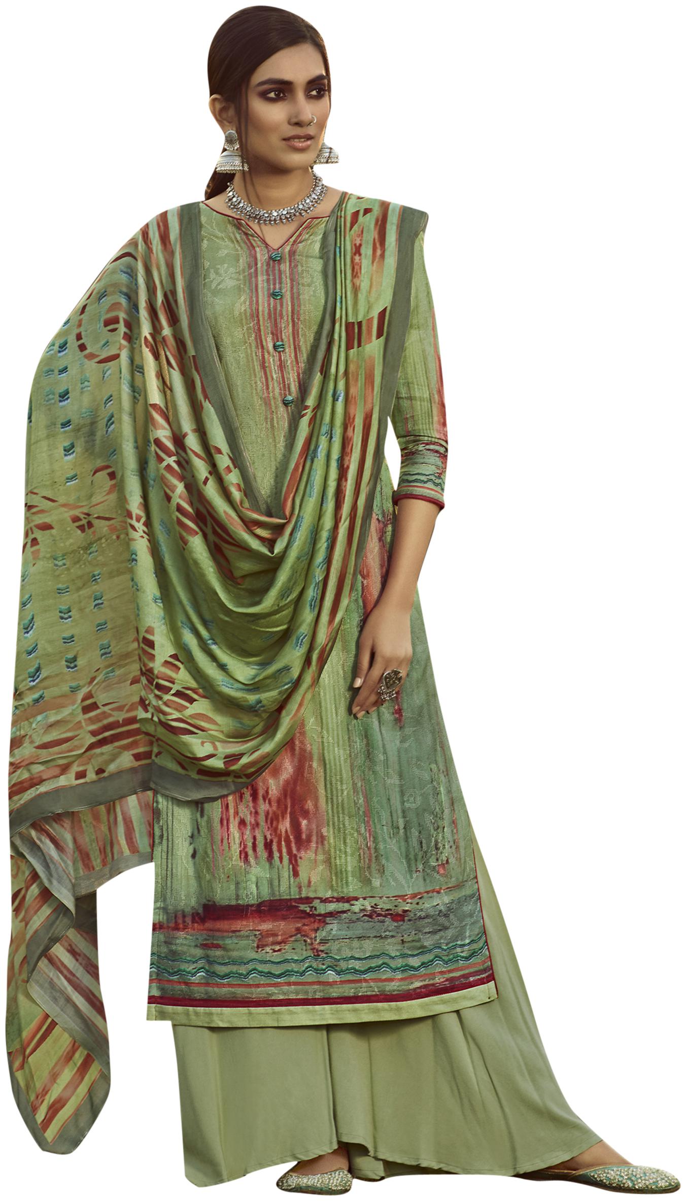 Stylee Lifestyle Green Unstitched Kurta with bottom dupatta With dupatta Dress Material
Stylee Lifestyle Green Unstitched Kurta with bottom dupatta With dupatta Dress Material