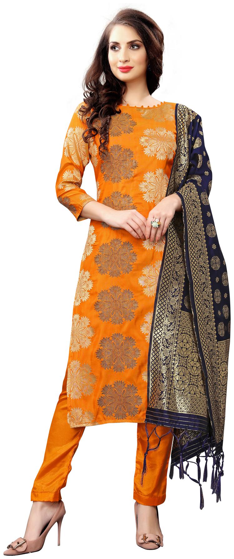 Swaron Orange Unstitched Kurta with bottom dupatta With dupatta Dress Material
Swaron Orange Unstitched Kurta with bottom dupatta With dupatta Dress Material