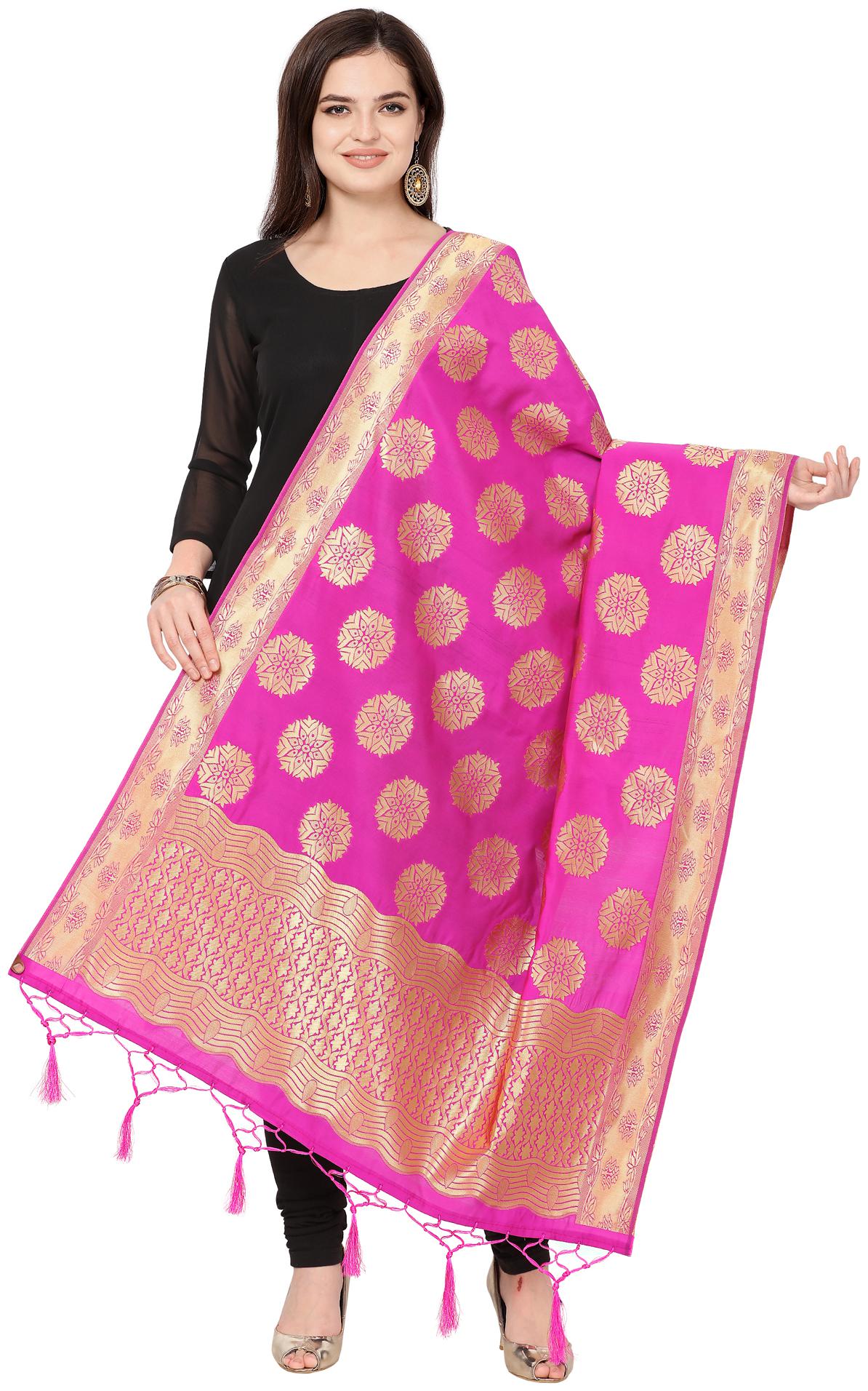 Swaron Women Silk Dupatta Pink
Swaron Women Silk Dupatta Pink