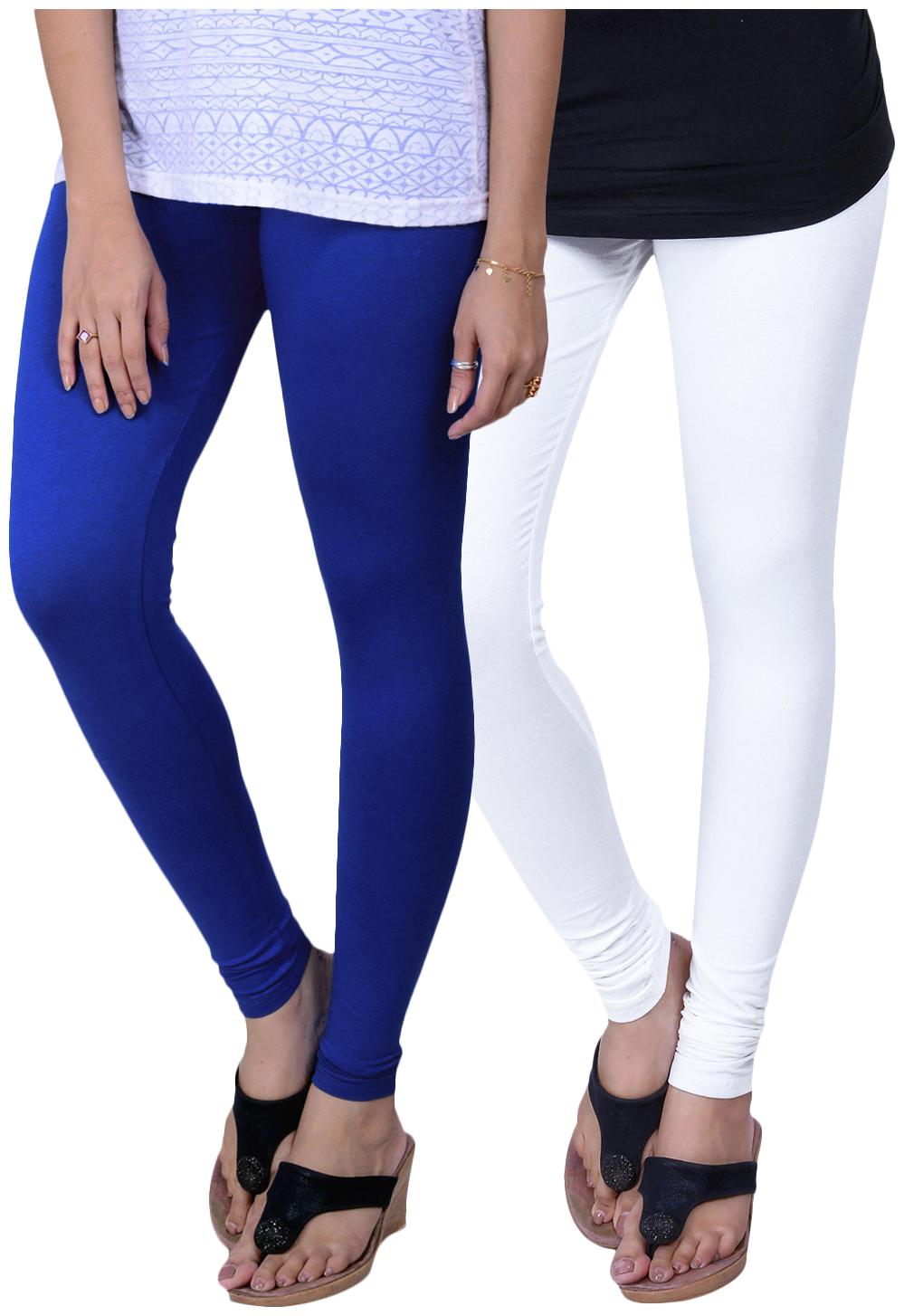 TCG Bio wash 100 pure Cotton with Spandex Royal Blue White Churidar leggings 2pcs Combo
TCG Bio wash 100 pure Cotton with Spandex Royal Blue White Churidar leggings 2pcs Combo