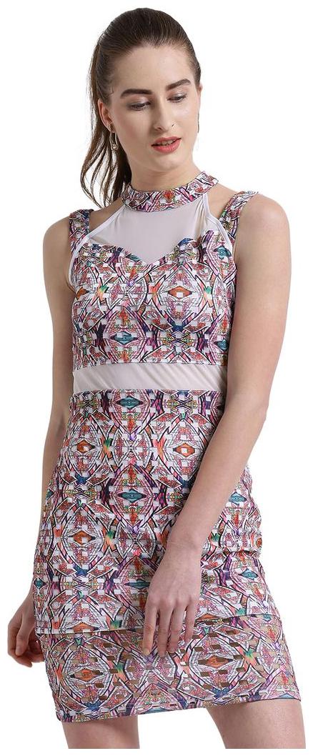 Texco Multi Printed A-line dress 
Texco Multi Printed A-line dress