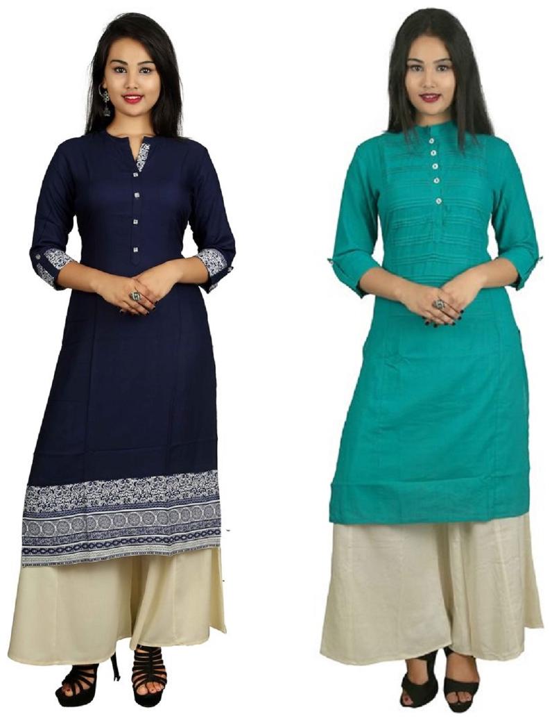 This V Brown Women s Cotton Straight Designer 3 4 Sleeve Women s Kurti Combo Pack of 2
This V Brown Women s Cotton Straight Designer 3 4 Sleeve Women s Kurti Combo Pack of 2