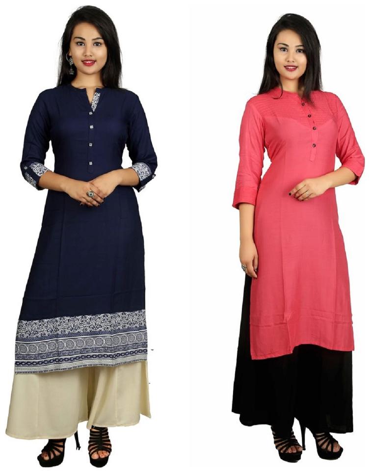 This V Brown Women s Cotton Straight Designer 3 4 Sleeve Women s Kurti Combo Pack of 2
This V Brown Women s Cotton Straight Designer 3 4 Sleeve Women s Kurti Combo Pack of 2