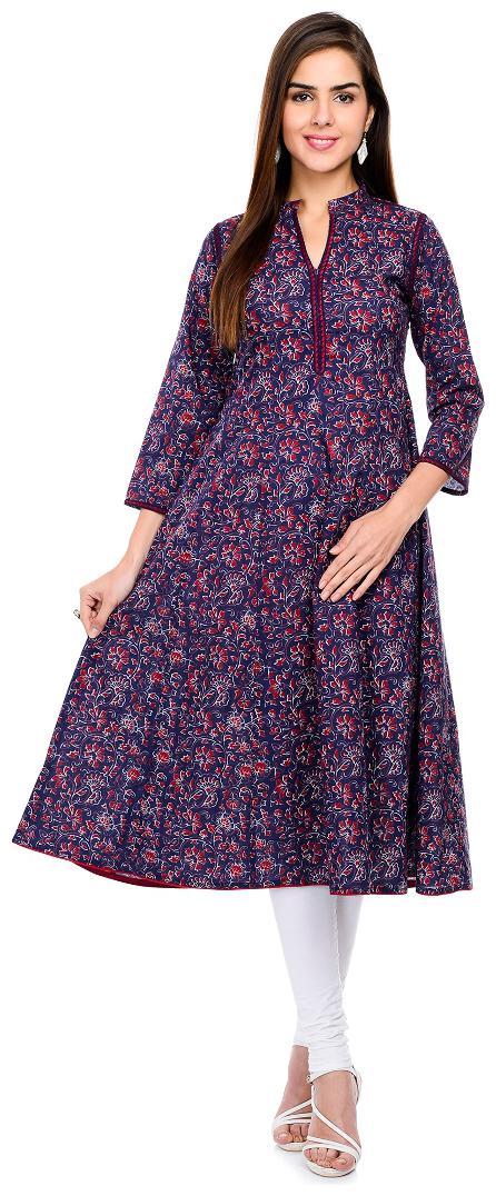 Tissu Maroon Anarkali