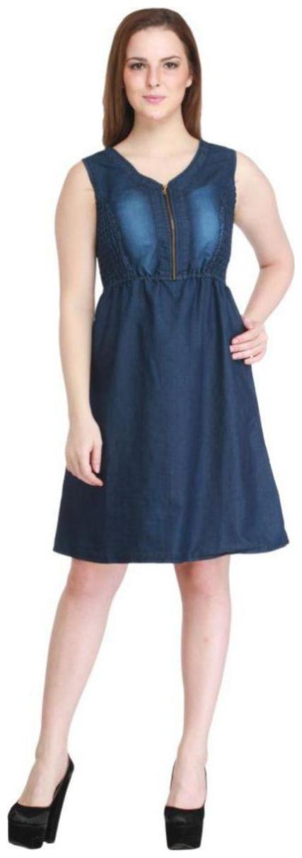 Trendy Frog Women Sleeveless Denim Monkey Wash Tunic Top Kurti with Half Zipper Blue Large Size
Trendy Frog Women Sleeveless Denim Monkey Wash Tunic Top Kurti with Half Zipper Blue Large Size