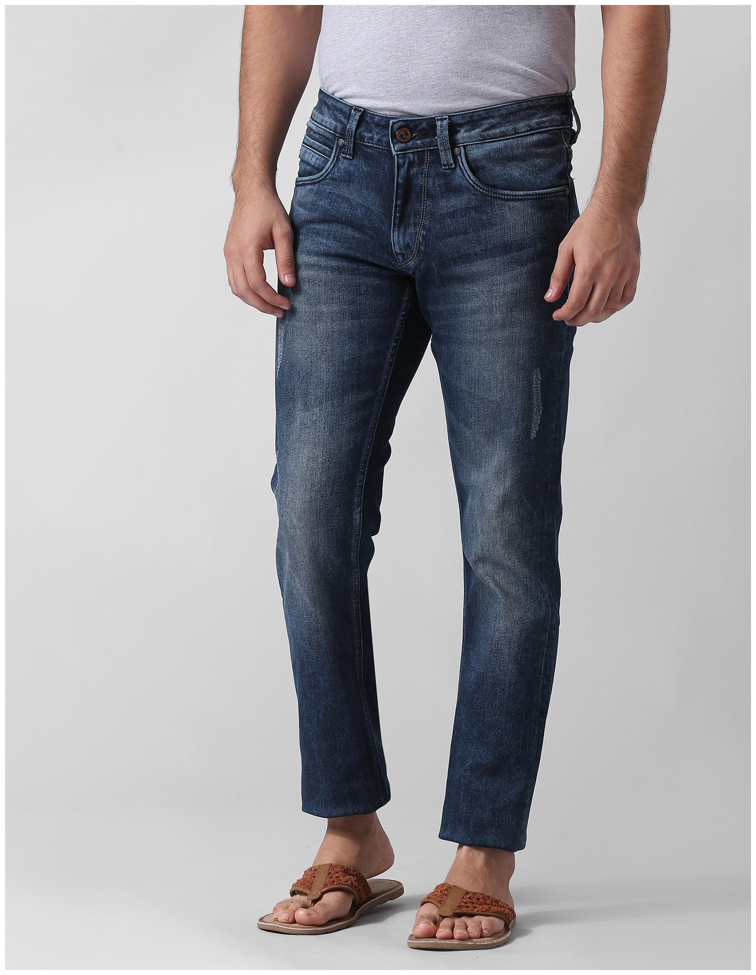 True Blue Men Blue Slim Fit Jeans