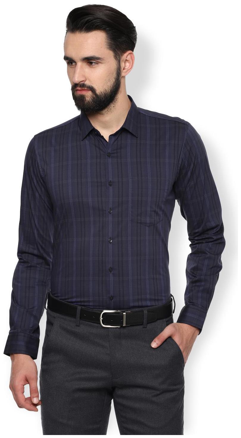 Van Heusen Men Slim fit Formal Shirt - Blue