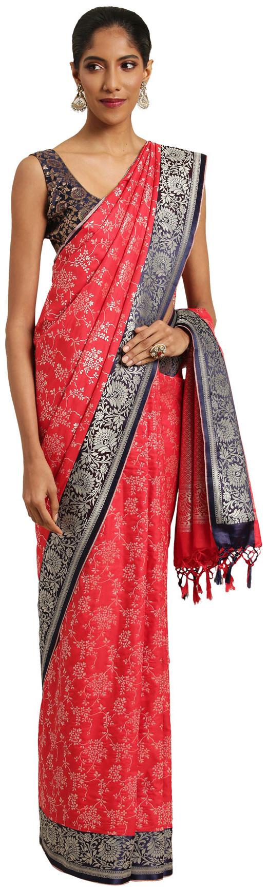Varkala Silk Sarees Red Floral Kanchipuram Silk Regular Saree With Blouse With blouse
Varkala Silk Sarees Red Floral Kanchipuram Silk Regular Saree With Blouse With blouse