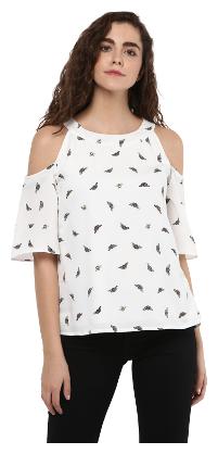 VERONIQUE WOMEN S WHITE CREPE COLD SHOUDER HALF SLEEVE WAIST LENGTH REGULAR ROUND NECK COLD SHOULDER PRINTED TOP
VERONIQUE WOMEN S WHITE CREPE COLD SHOUDER HALF SLEEVE WAIST LENGTH REGULAR ROUND NECK COLD SHOULDER PRINTED TOP