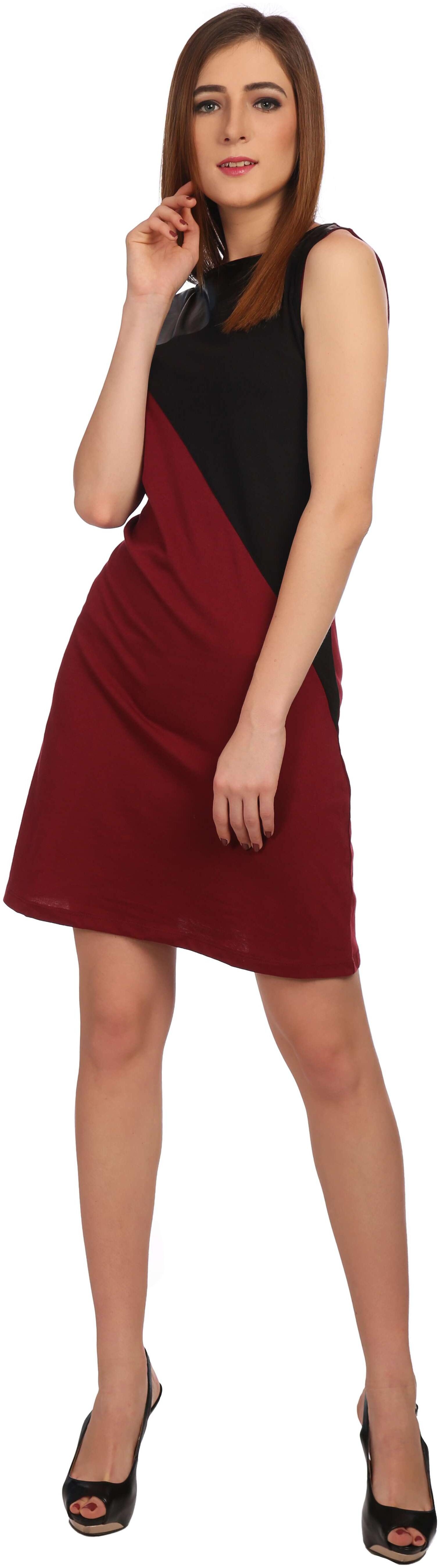 VERONIQUE WOMEN S MULTICOLOR COTTON KNIT LEATHER SLEEVELESS KNEE LENGTH SLIM FIT ROUND NECK DRESS
VERONIQUE WOMEN S MULTICOLOR COTTON KNIT LEATHER SLEEVELESS KNEE LENGTH SLIM FIT ROUND NECK DRESS