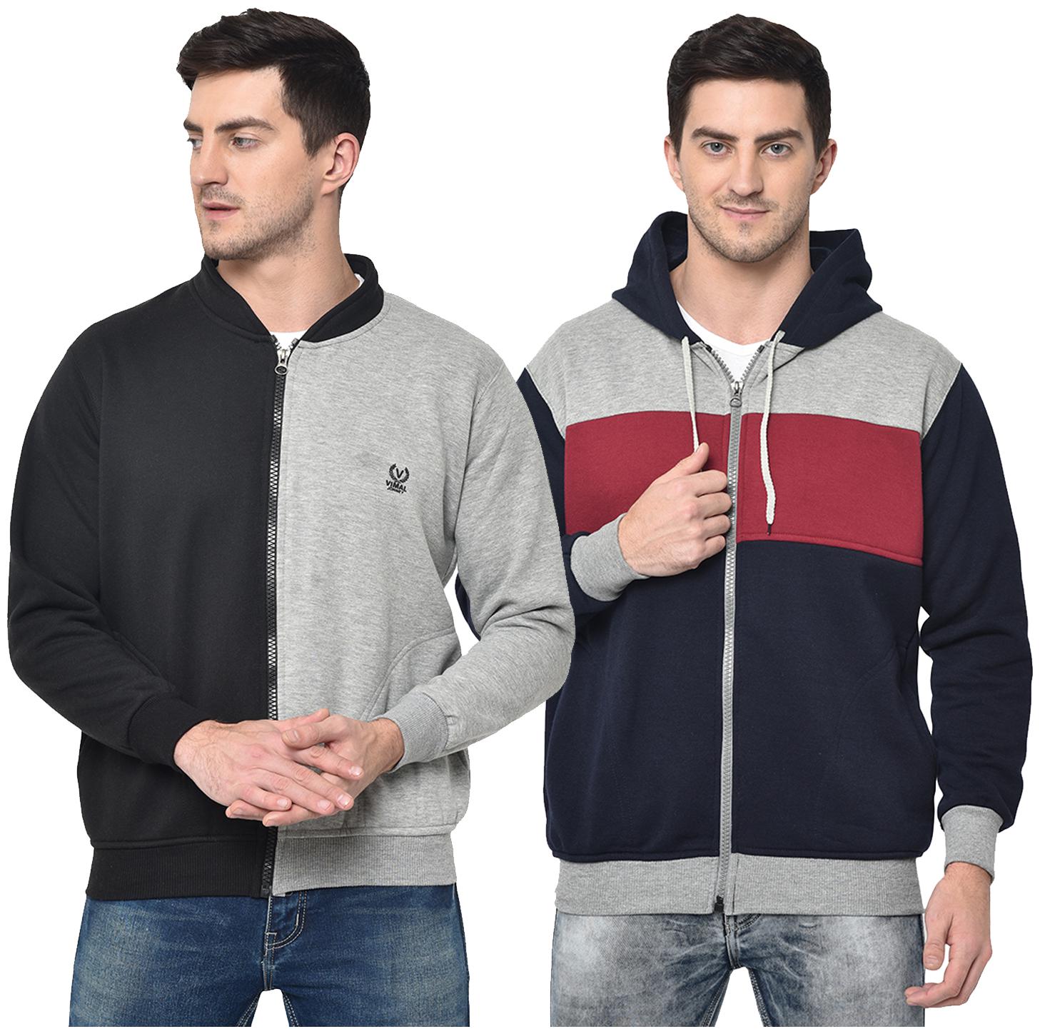 VIMAL JONNEY Cotton Blend Colourblocked Multi Color Sweatshirt For Men (Pack Of 2)
VIMAL JONNEY Cotton Blend Colourblocked Multi Color Sweatshirt For Men (Pack Of 2)