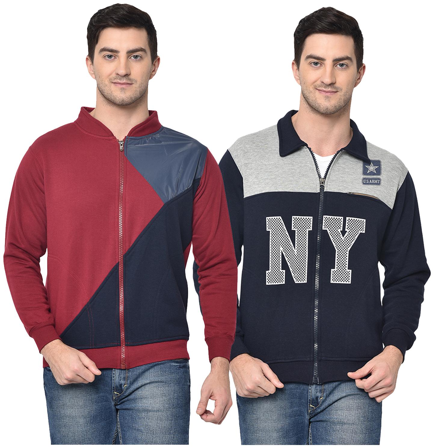 VIMAL JONNEY Cotton Blend Colourblocked Multi Color Sweatshirt For Men (Pack Of 2)
VIMAL JONNEY Cotton Blend Colourblocked Multi Color Sweatshirt For Men (Pack Of 2)