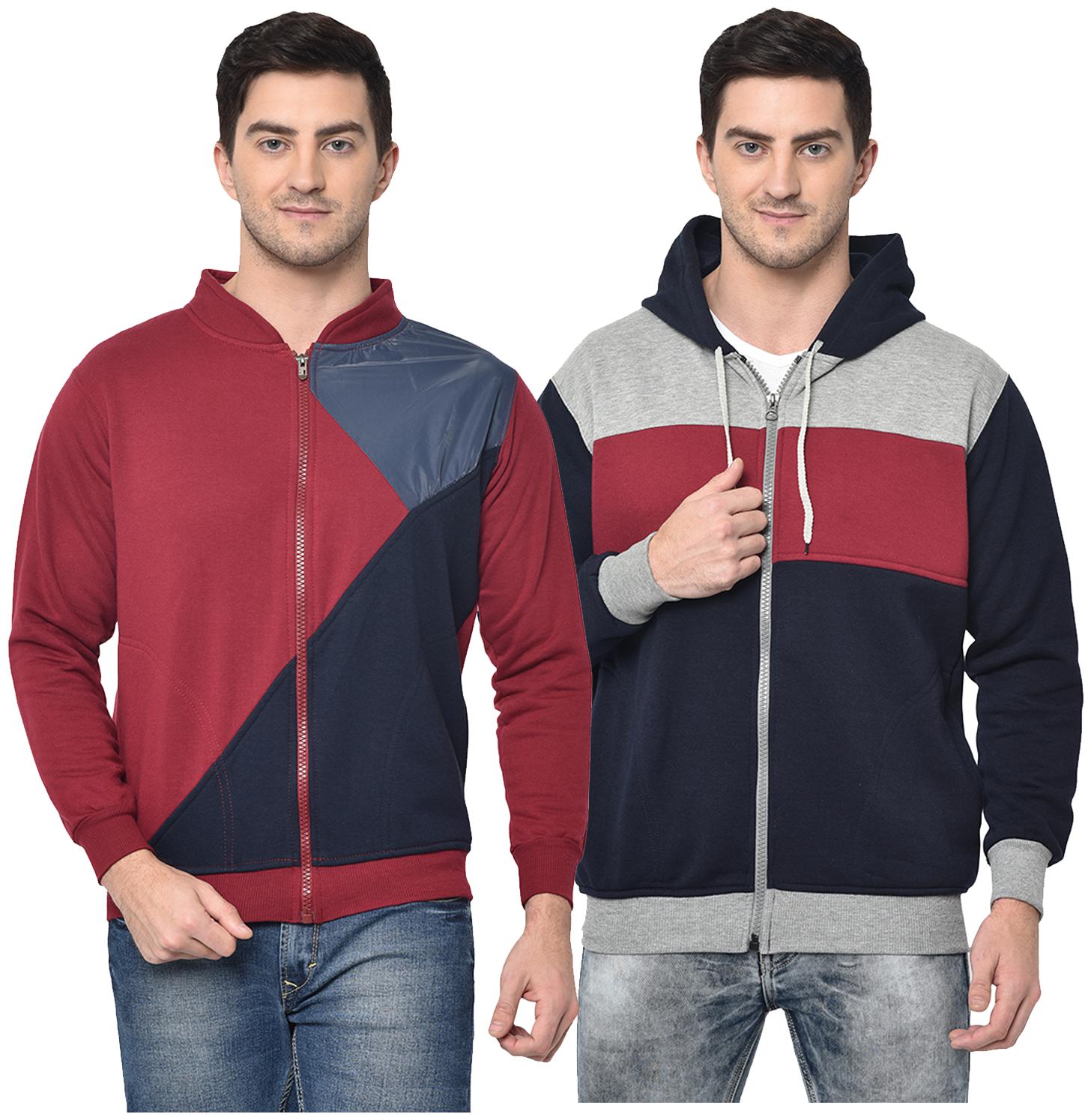 VIMAL JONNEY Cotton Blend Colourblocked Multi Color Sweatshirt For Men (Pack Of 2)
VIMAL JONNEY Cotton Blend Colourblocked Multi Color Sweatshirt For Men (Pack Of 2)