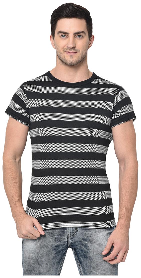 VIMAL JONNEY Men Black Grey Regular fit Cotton Blend Round neck T-Shirt - Pack Of 1
VIMAL JONNEY Men Black Grey Regular fit Cotton Blend Round neck T-Shirt - Pack Of 1