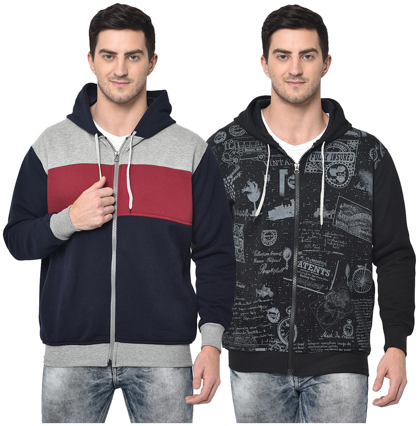 VIMAL JONNEY Men Multi Hooded Hoodie