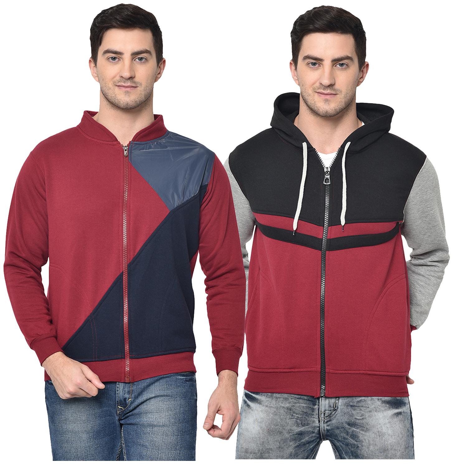VIMAL JONNEY Cotton Blend Colourblocked Multi Color Sweatshirt For Men (Pack Of 2)
VIMAL JONNEY Cotton Blend Colourblocked Multi Color Sweatshirt For Men (Pack Of 2)