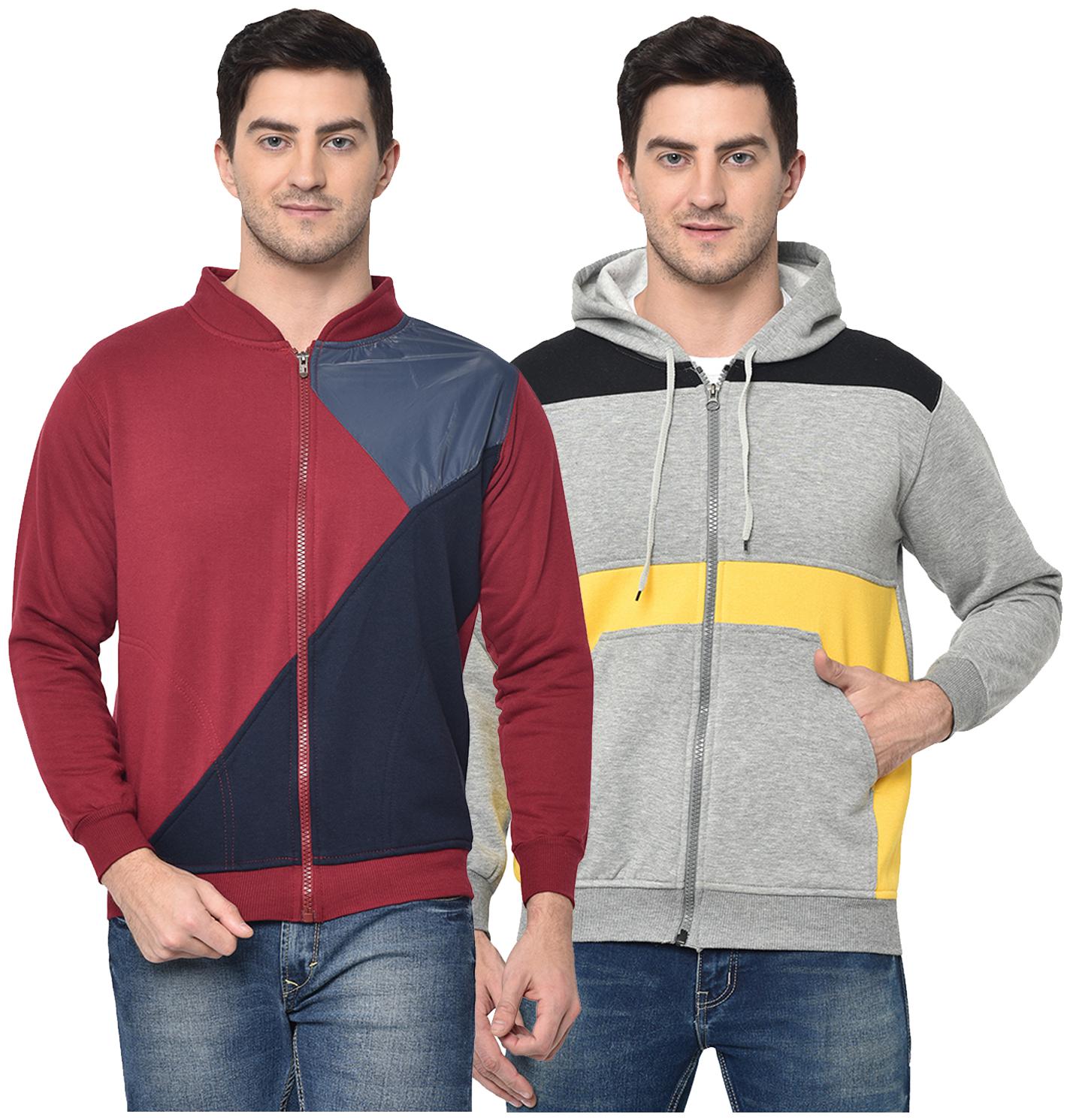 VIMAL JONNEY Cotton Blend Colourblocked Multi Color Sweatshirt For Men (Pack Of 2)
VIMAL JONNEY Cotton Blend Colourblocked Multi Color Sweatshirt For Men (Pack Of 2)