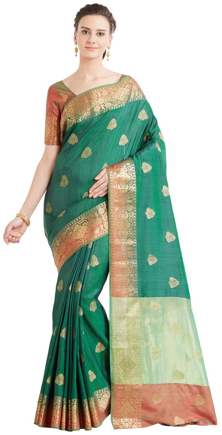 Viva N Diva Shaded Green Color Art Silk Kanchipuram Saree With Blouse Piece
Viva N Diva Shaded Green Color Art Silk Kanchipuram Saree With Blouse Piece