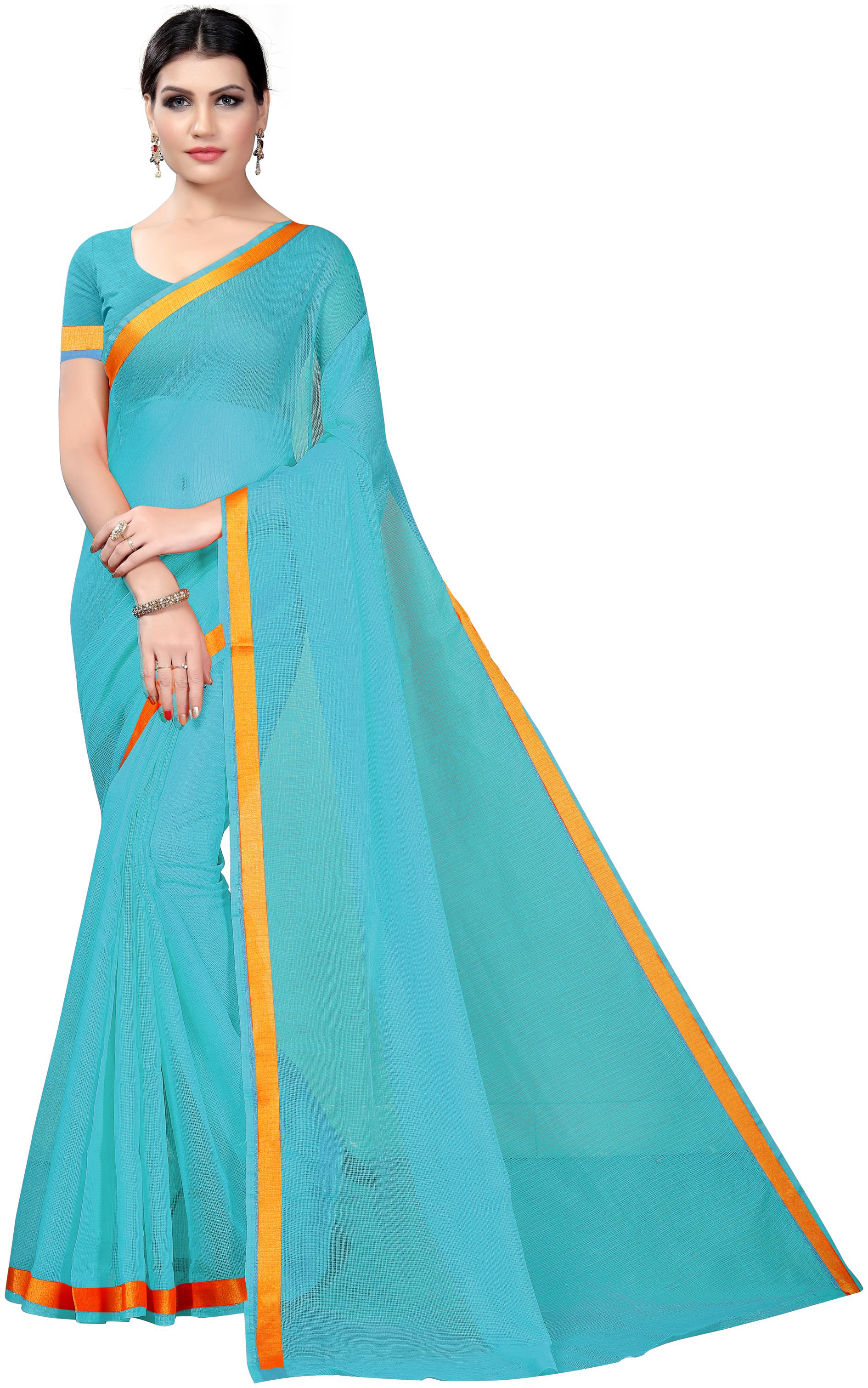 Women Mode Cotton Blend Checkered Blue Color Saree With Blouse Piece For Women
Women Mode Cotton Blend Checkered Blue Color Saree With Blouse Piece For Women