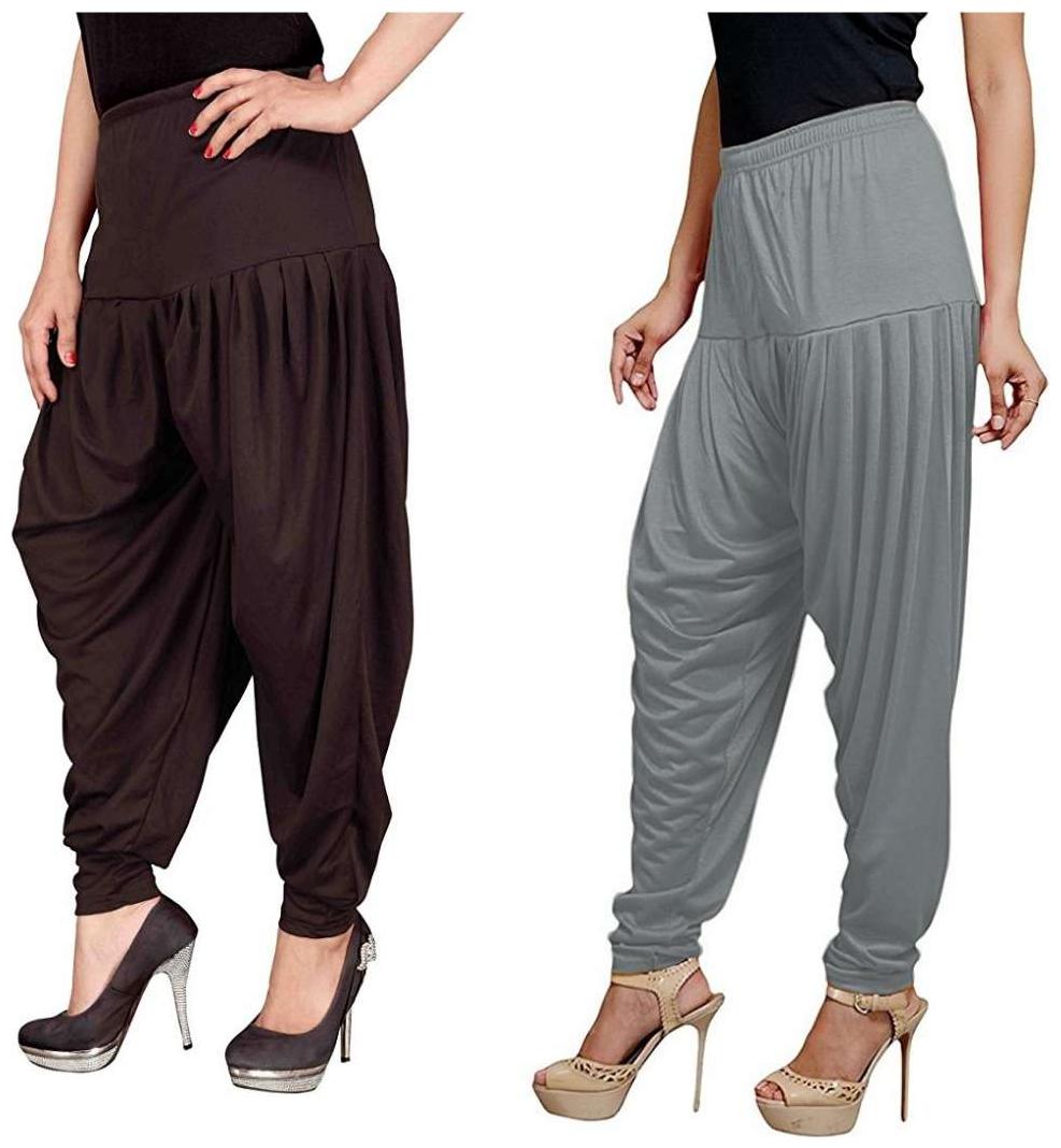 Non Lycra Salwar - Brown