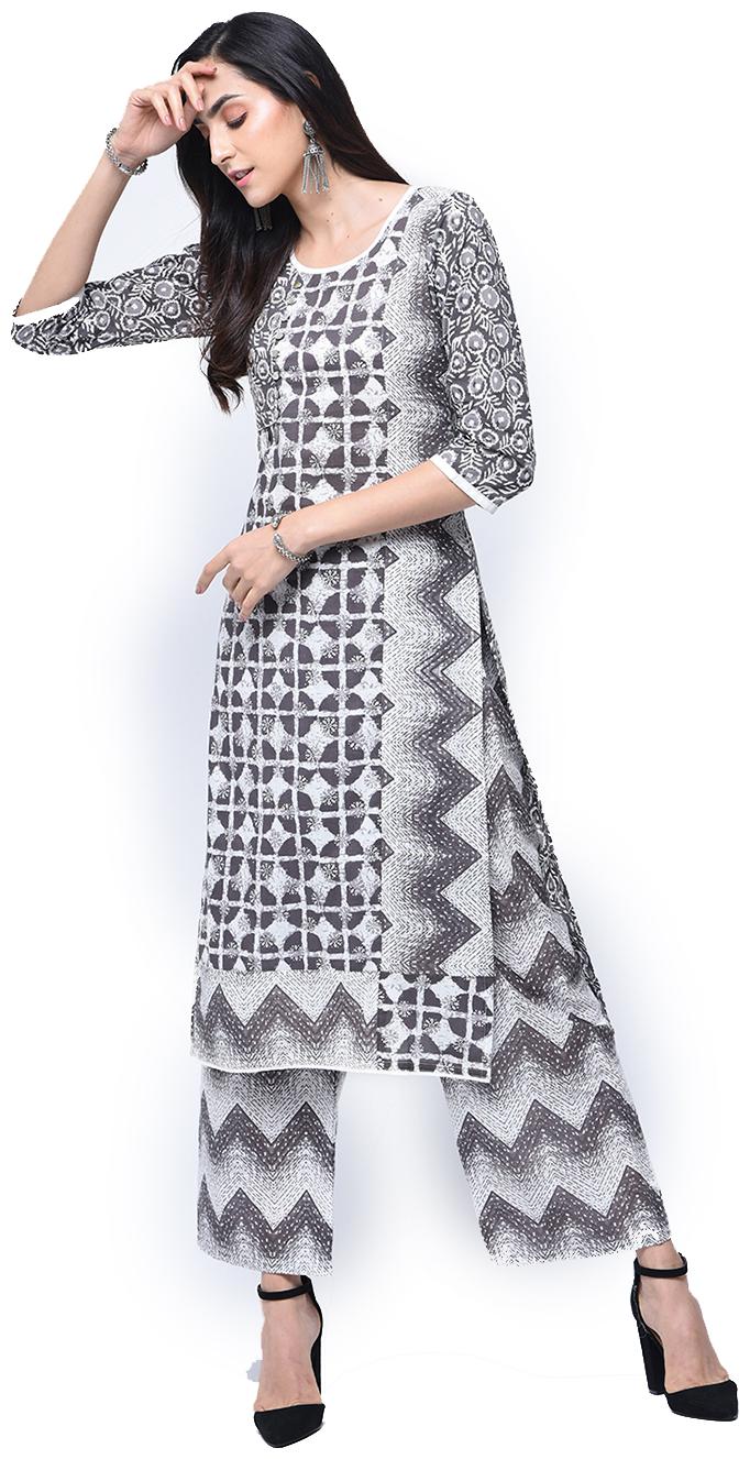 zoeyam s Womens Multicolored Cotton Printed Long Straight Kurta With Cotton Palazzo
zoeyam s Womens Multicolored Cotton Printed Long Straight Kurta With Cotton Palazzo
