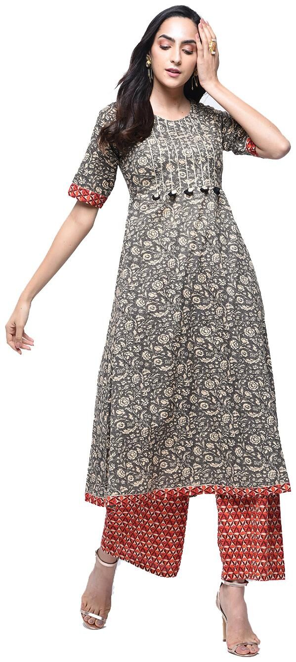 zoeyam s Womens Multicolored Cotton Printed Long Anarkali Kurta With Cotton Palazzo
zoeyam s Womens Multicolored Cotton Printed Long Anarkali Kurta With Cotton Palazzo