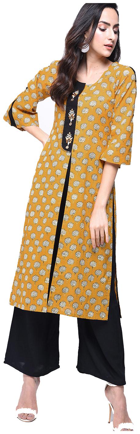 zoeyam s Womens Multicolored Cotton Printed Long Straight Kurta With Cotton Palazzo
zoeyam s Womens Multicolored Cotton Printed Long Straight Kurta With Cotton Palazzo